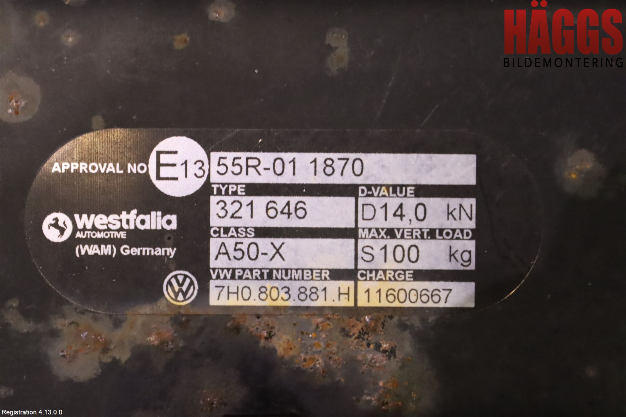 Volkswagen VW TRANSP/CARAVELLE (T6) 16-22 Dragkrok
