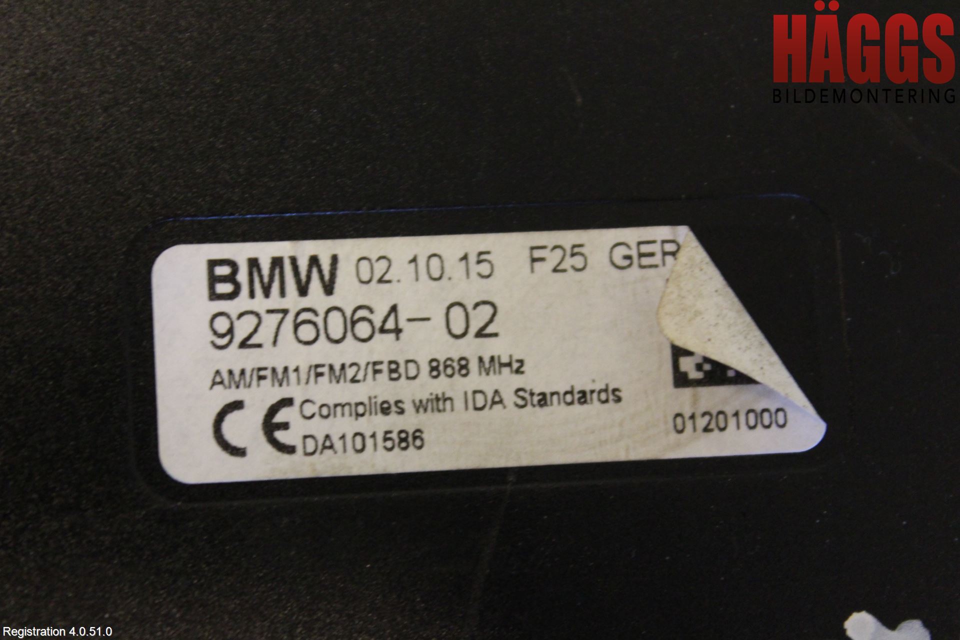 BMW X3 F25 10-17 Antennförstärkare