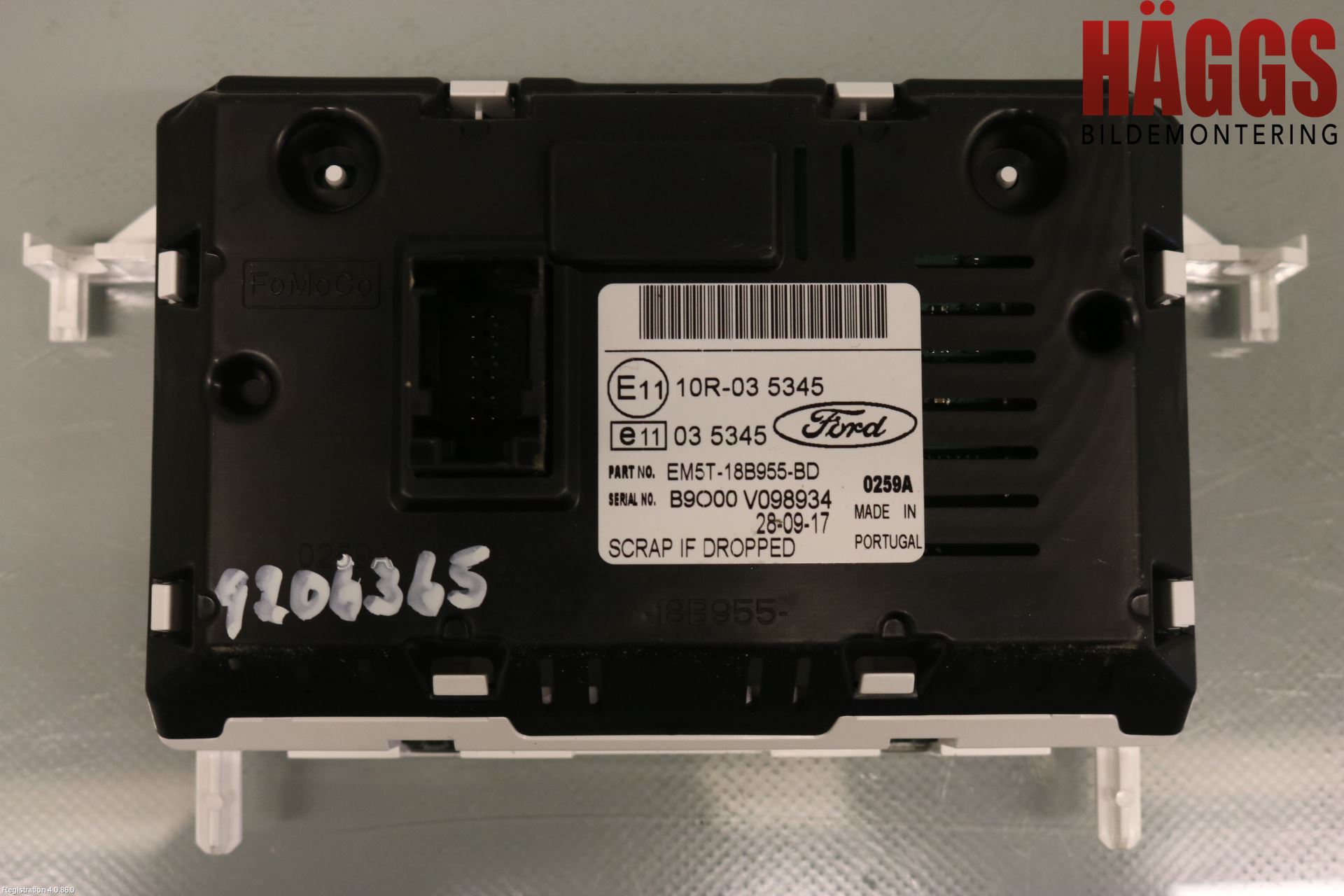 Ford TRANSIT/TOURNEO CONNECT 13-22 Multifunktionsdisplay