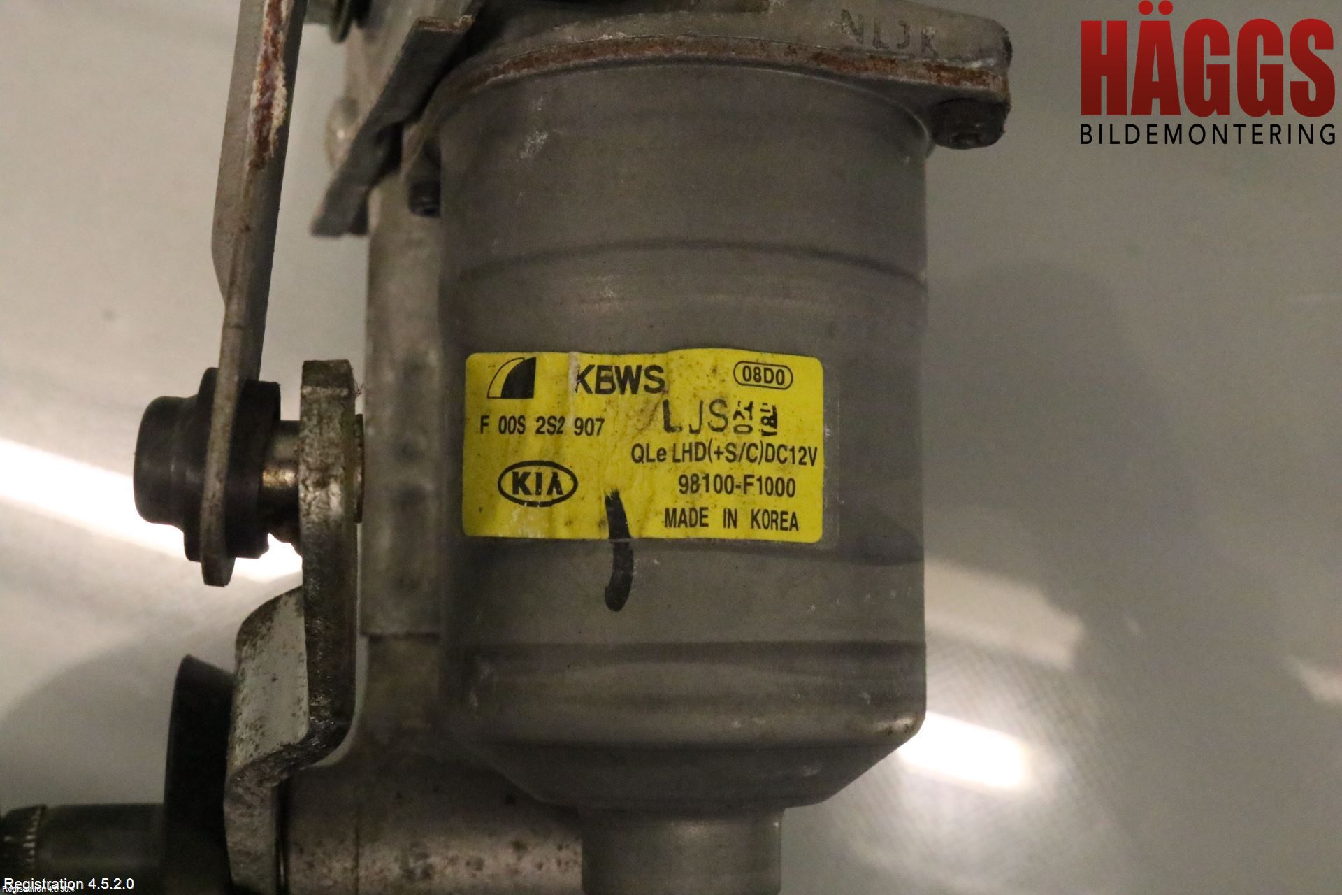 Kia SPORTAGE (QL) 16-21 Torkarmotor Vindruta