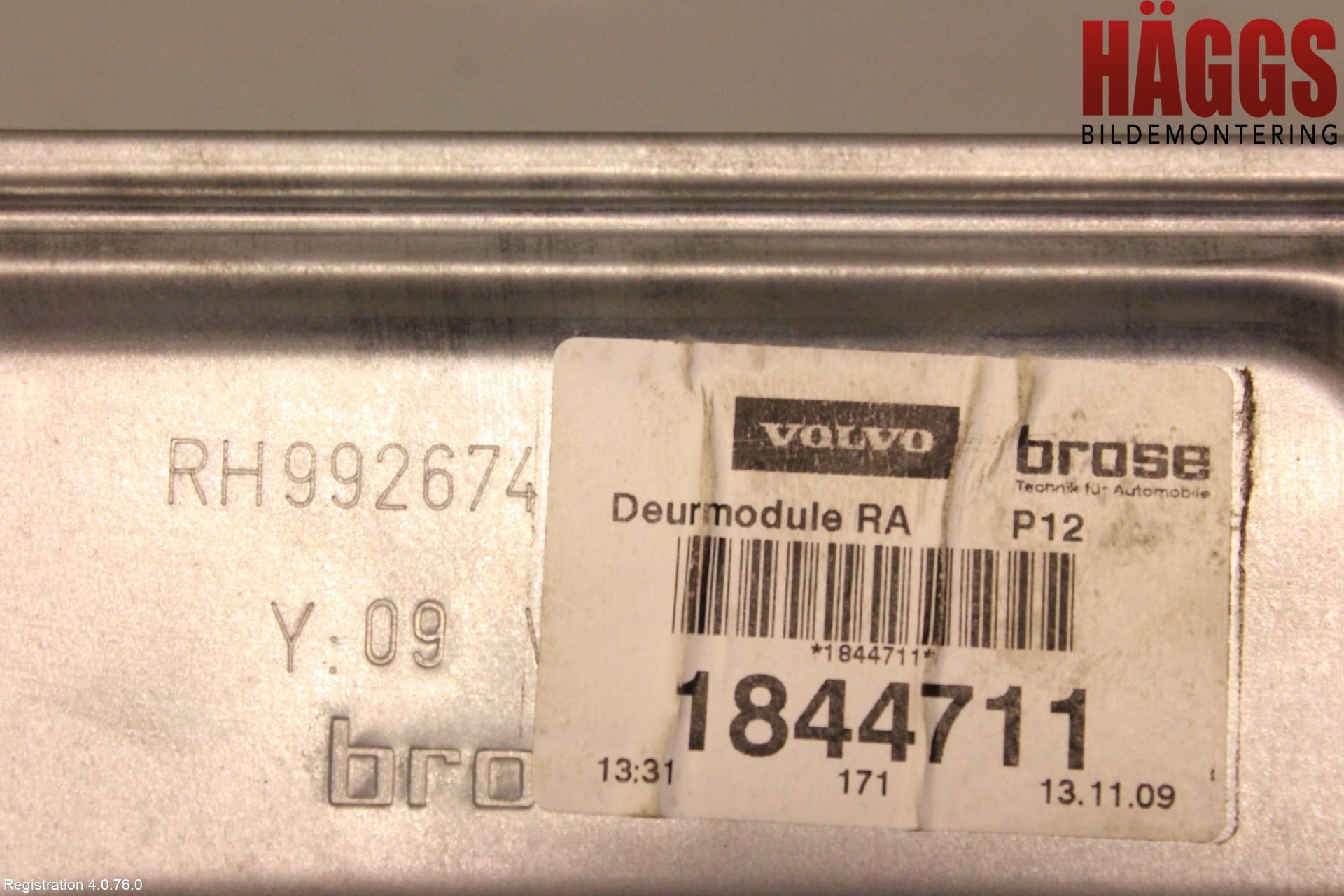 Volvo V50 08-12 Fönsterhissmekanism