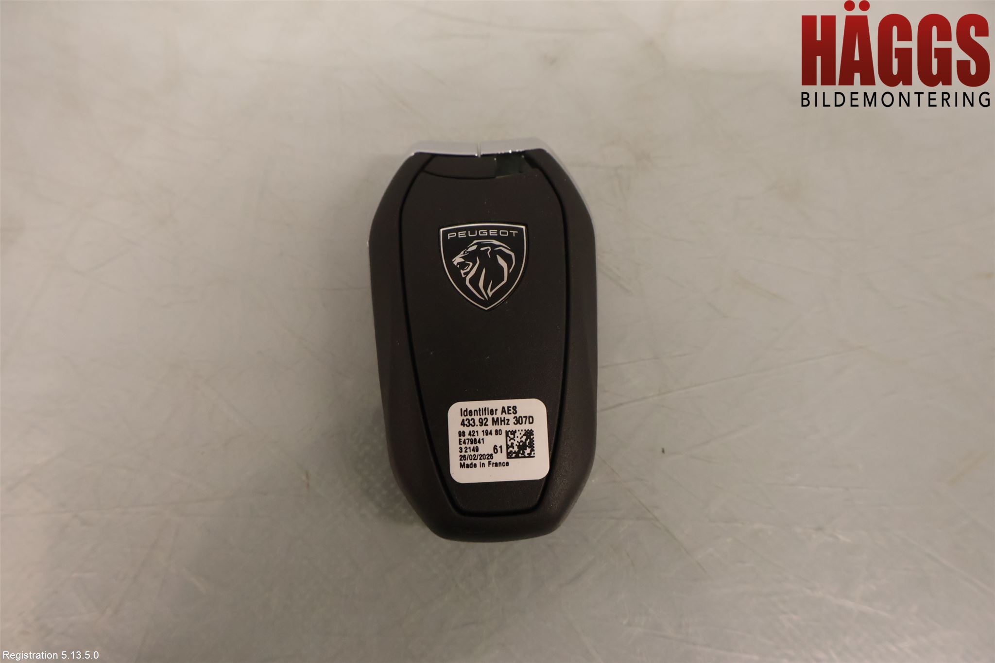 Peugeot 5008/E-5008 24- Nyckel-Nycklar