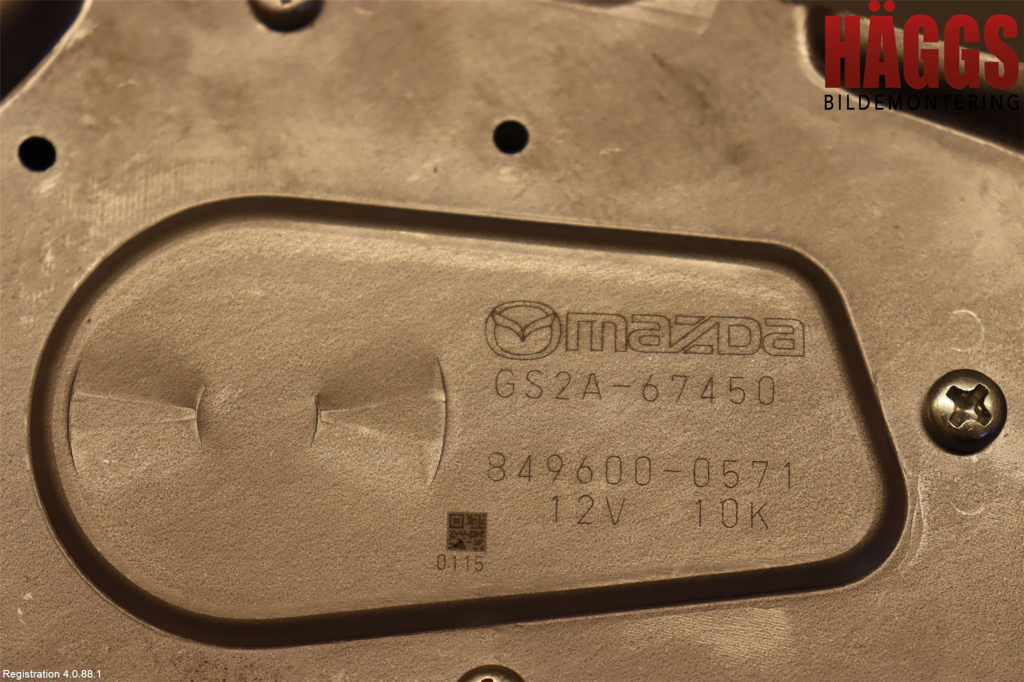 Mazda 6 08-13 Torkarmotor Baklucka