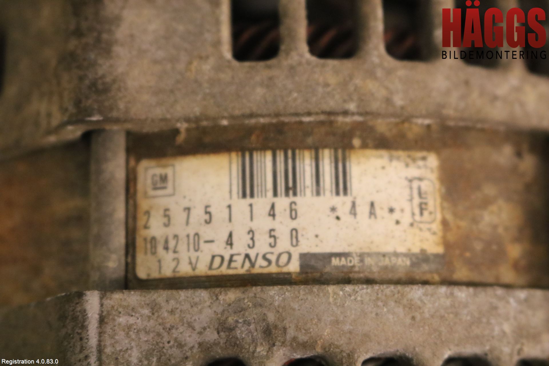 Cadillac SRX Generator