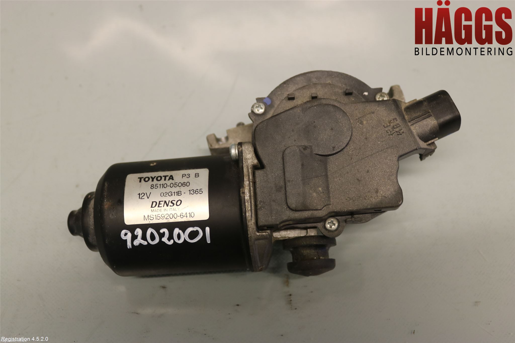 Toyota AVENSIS 03-06 Torkarmotor Vindruta