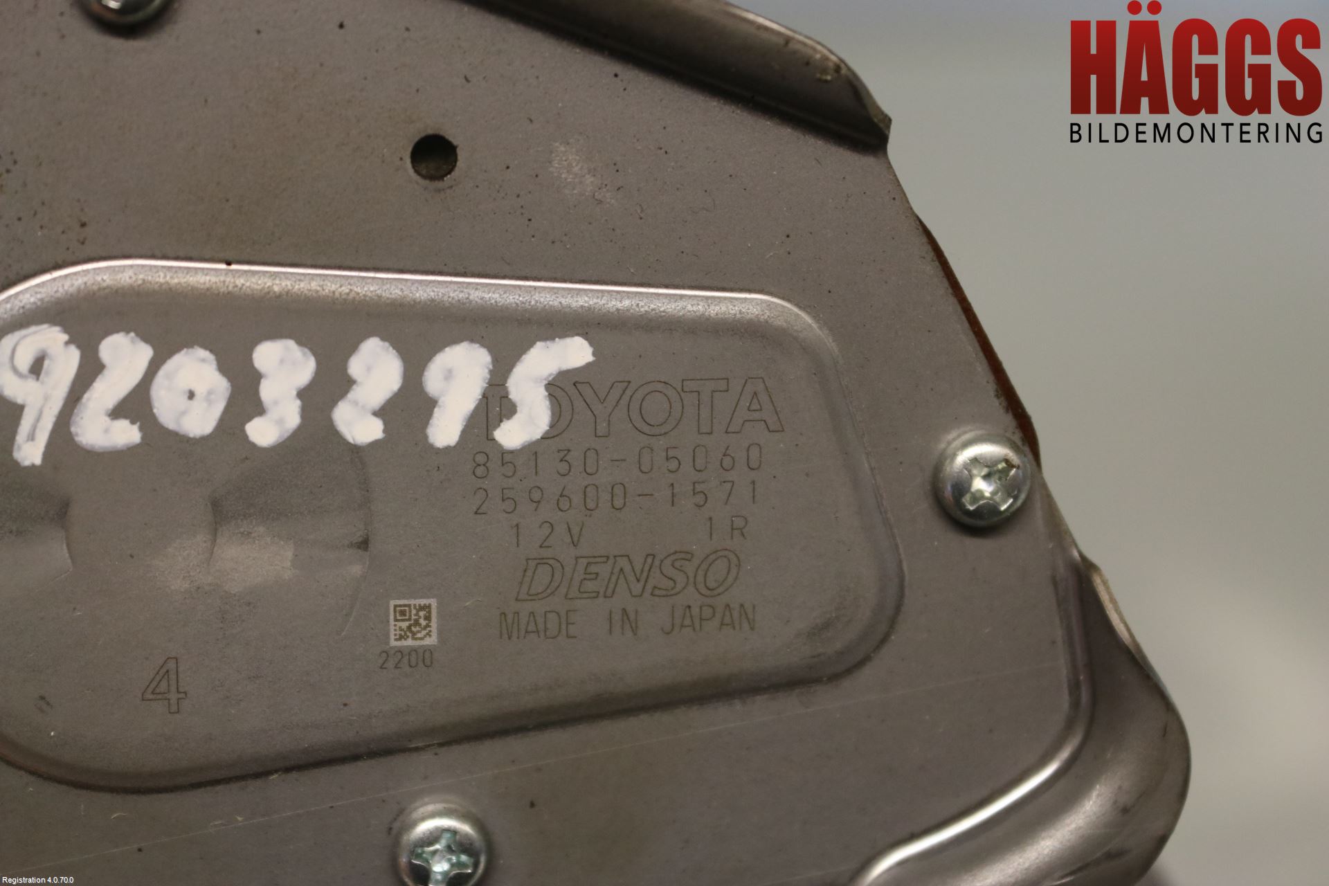 Toyota AVENSIS 09-15 Torkarmotor Baklucka