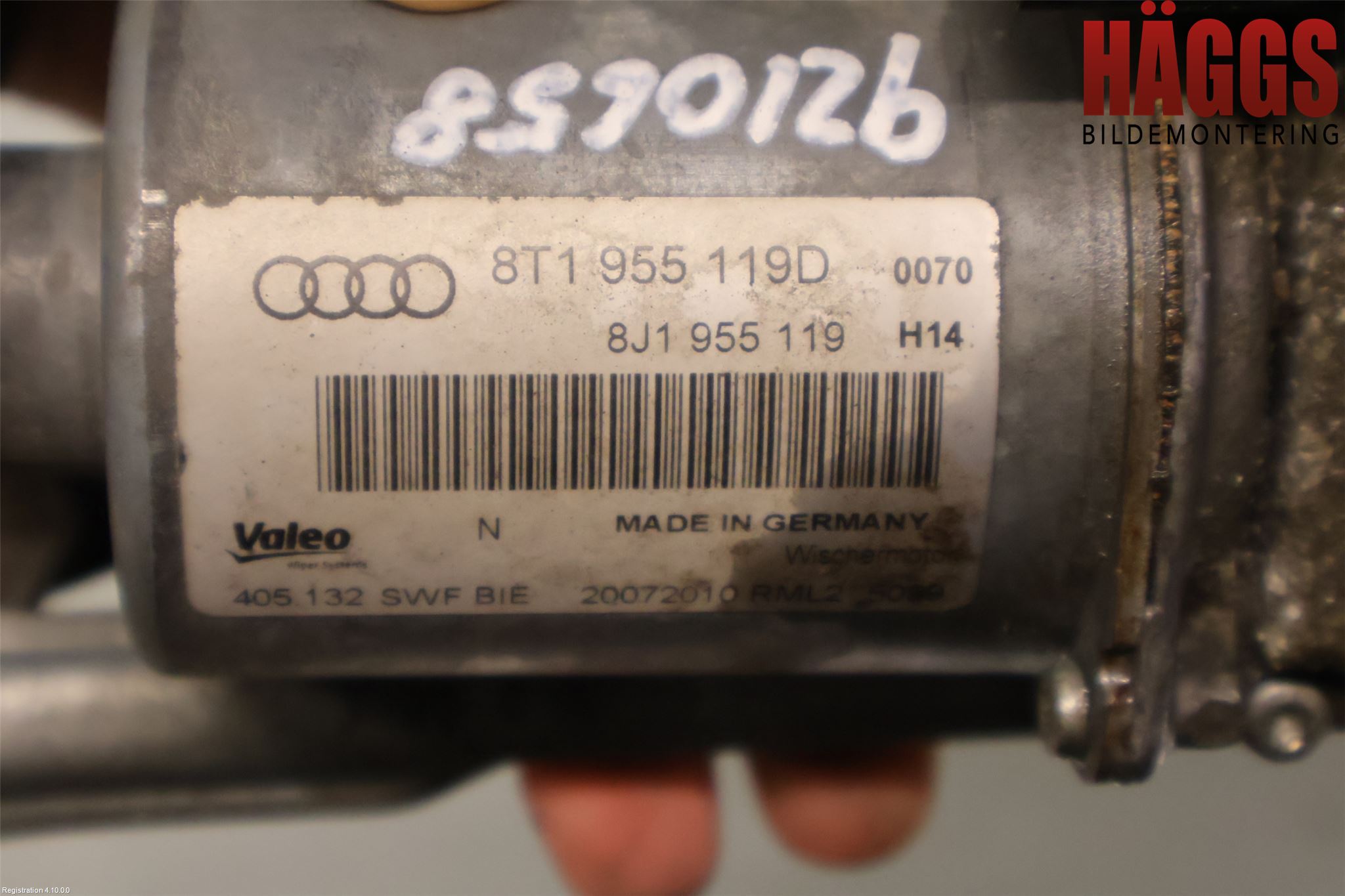 Audi A5 07-16 Torkarmotor Vindruta