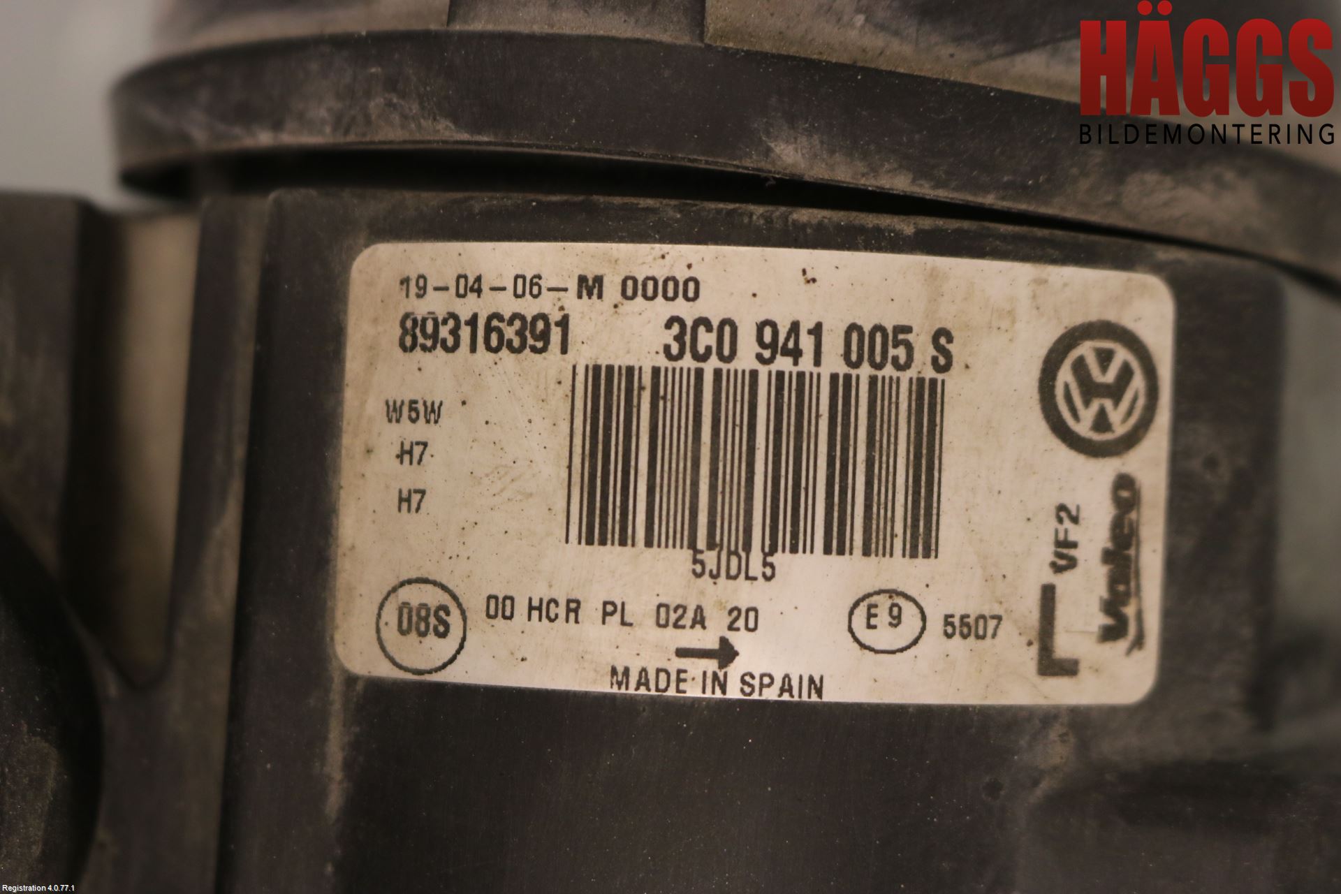 Volkswagen VW PASSAT 05-11 Strålkastare Vänster