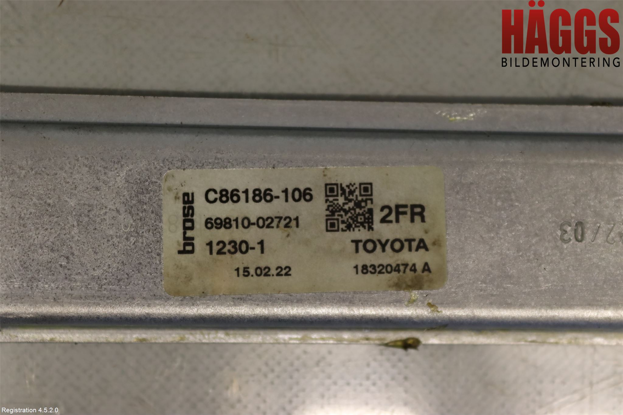 Toyota COROLLA 19- Fönsterhiss El Kompl