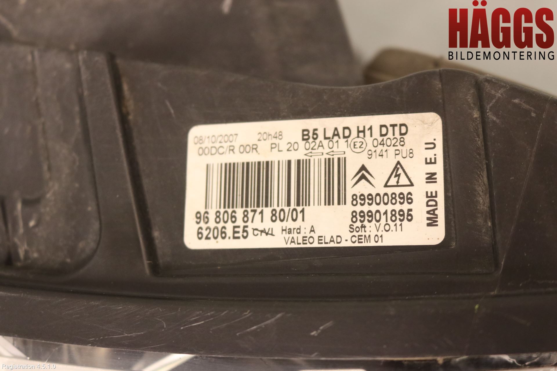 Citroen C4 I   05-10 Strålkastare Höger