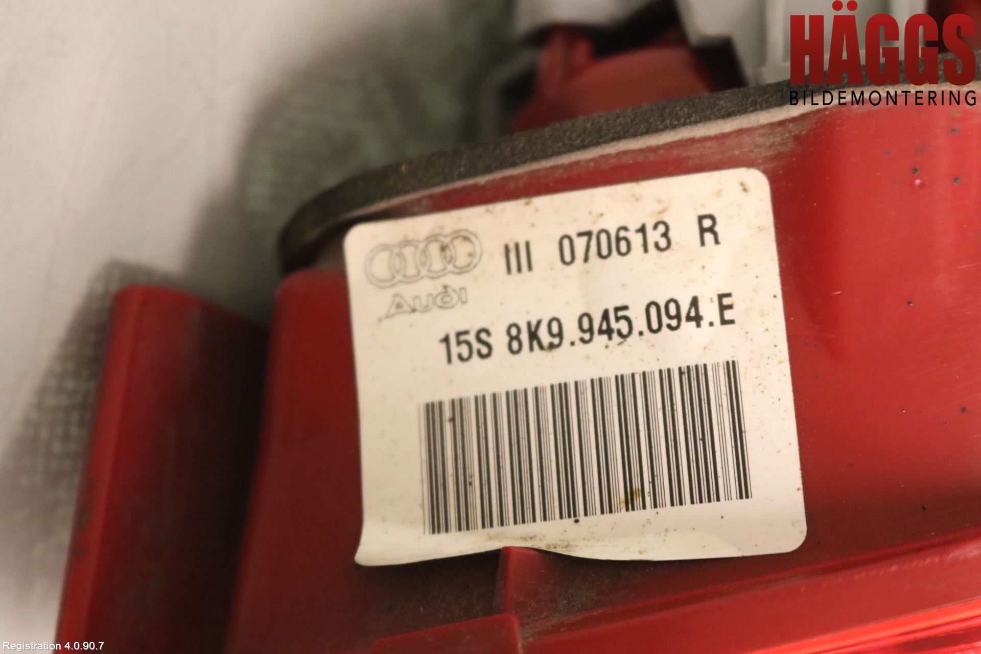 Audi A4 12-15 Bakljus Lucka Hö