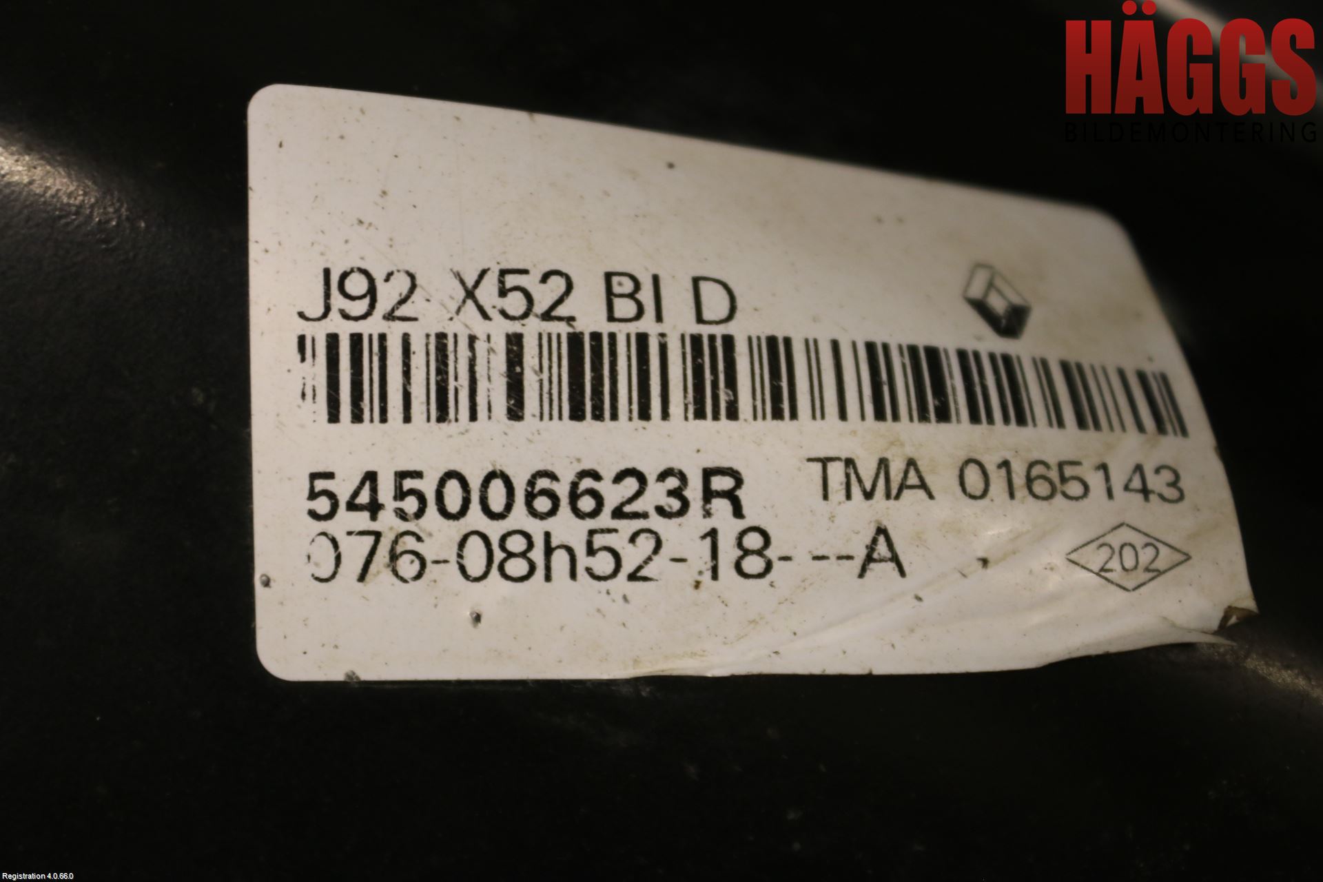 Dacia DOKKER 13- Bärarm Fram Undre Hö