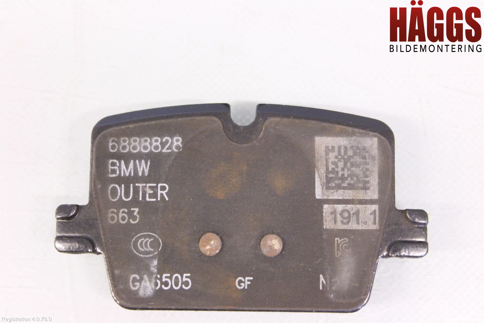 BMW 3 G20/G21/G80/G81 19- Bromsbelägg Bak