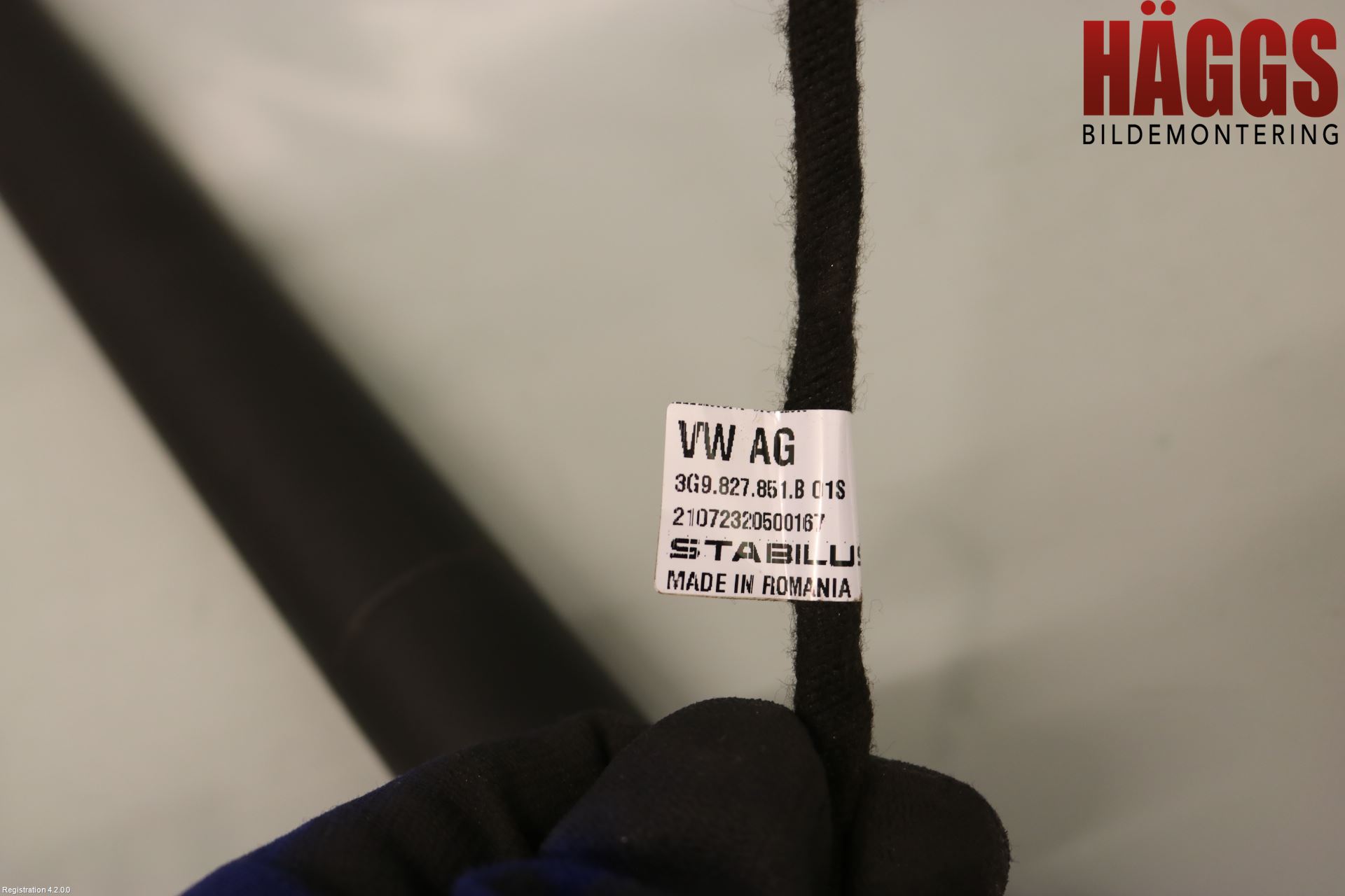 Volkswagen VW PASSAT 15-19 Bakluckeöppnare Automatisk