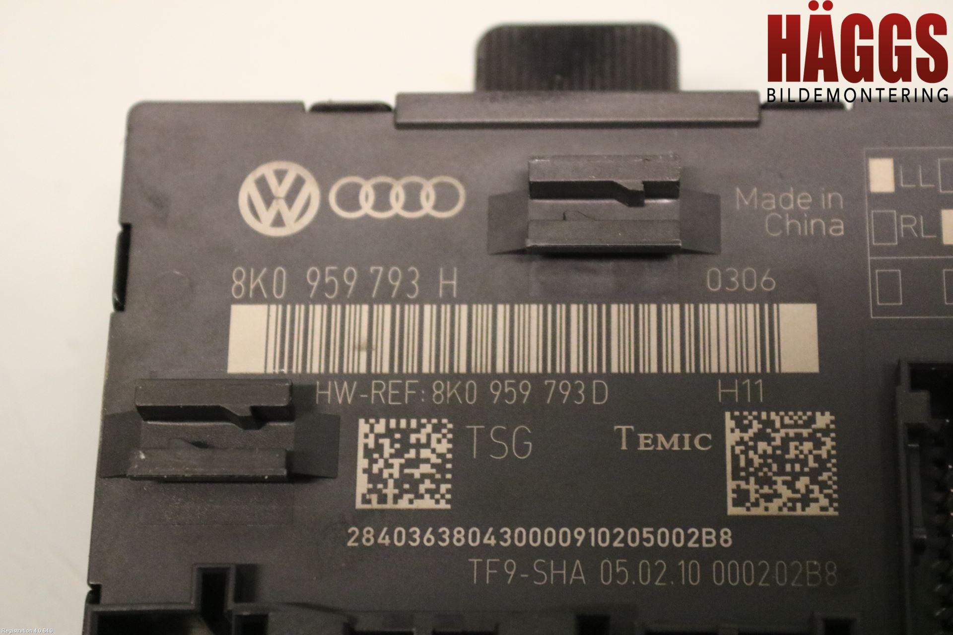 Audi A4/S4 08-11 Styrenhet Dörr