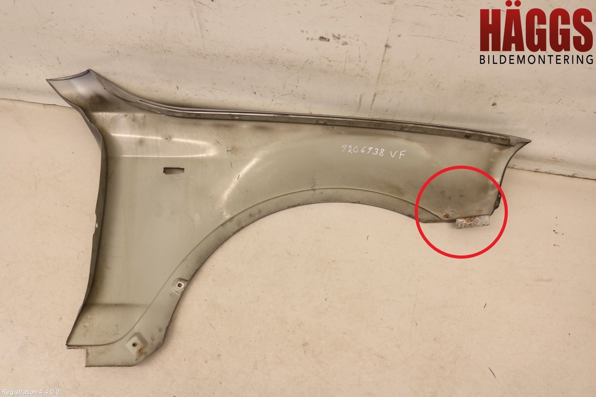 BMW X3 E83     03-10 Skärm Fram Vänster