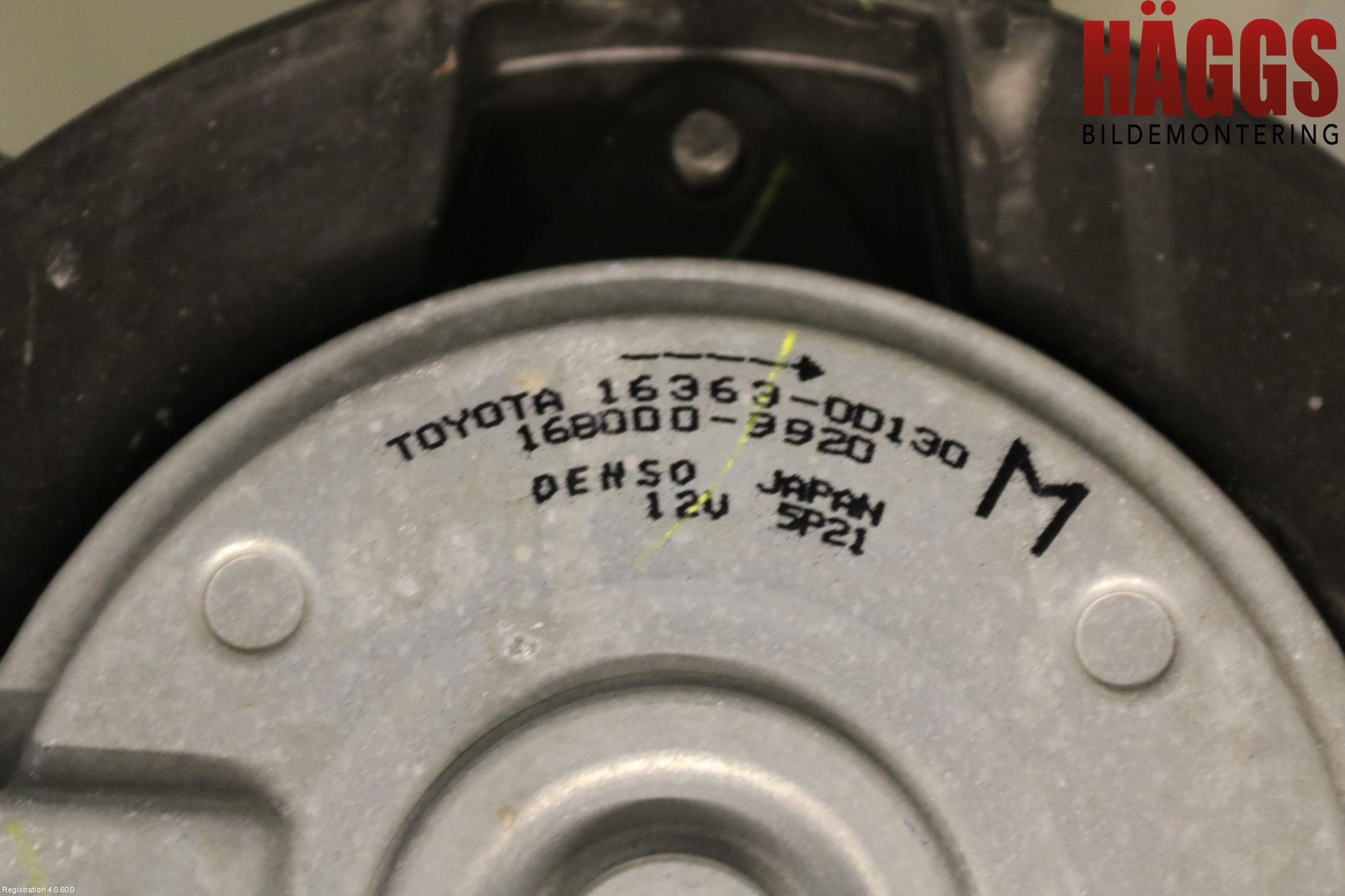 Toyota VERSO 09-18 Kylfläkt El