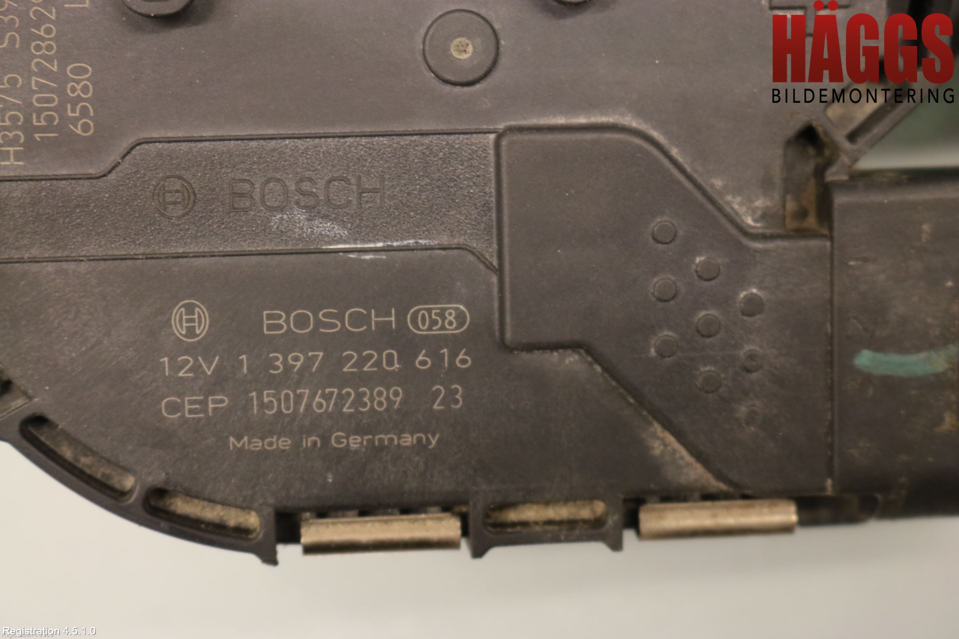 Audi A6/S6 4G 11-18 Torkarmotor Vindruta