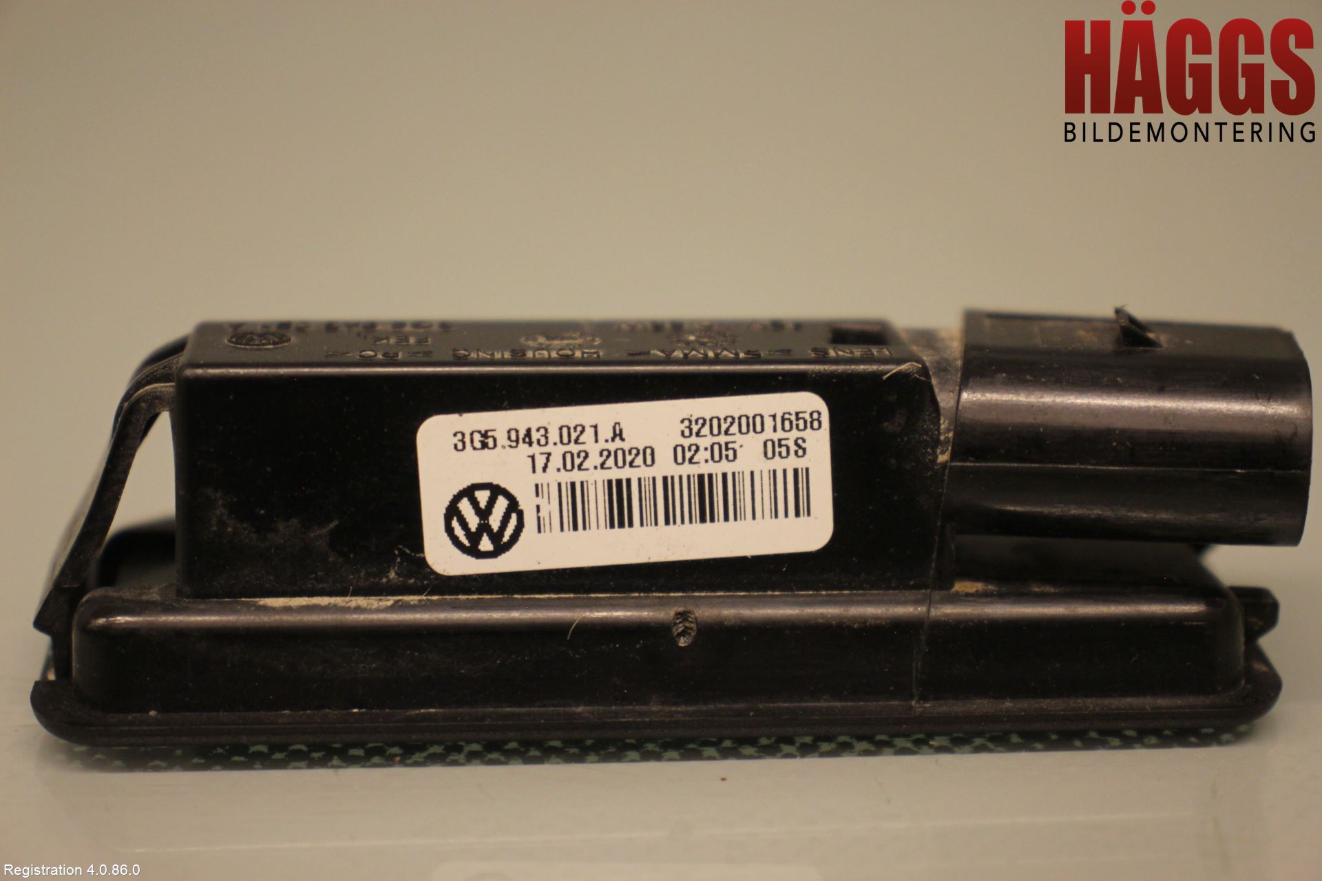 Volkswagen VW GOLF / E-GOLF VII 13-20 Skylt Belysning