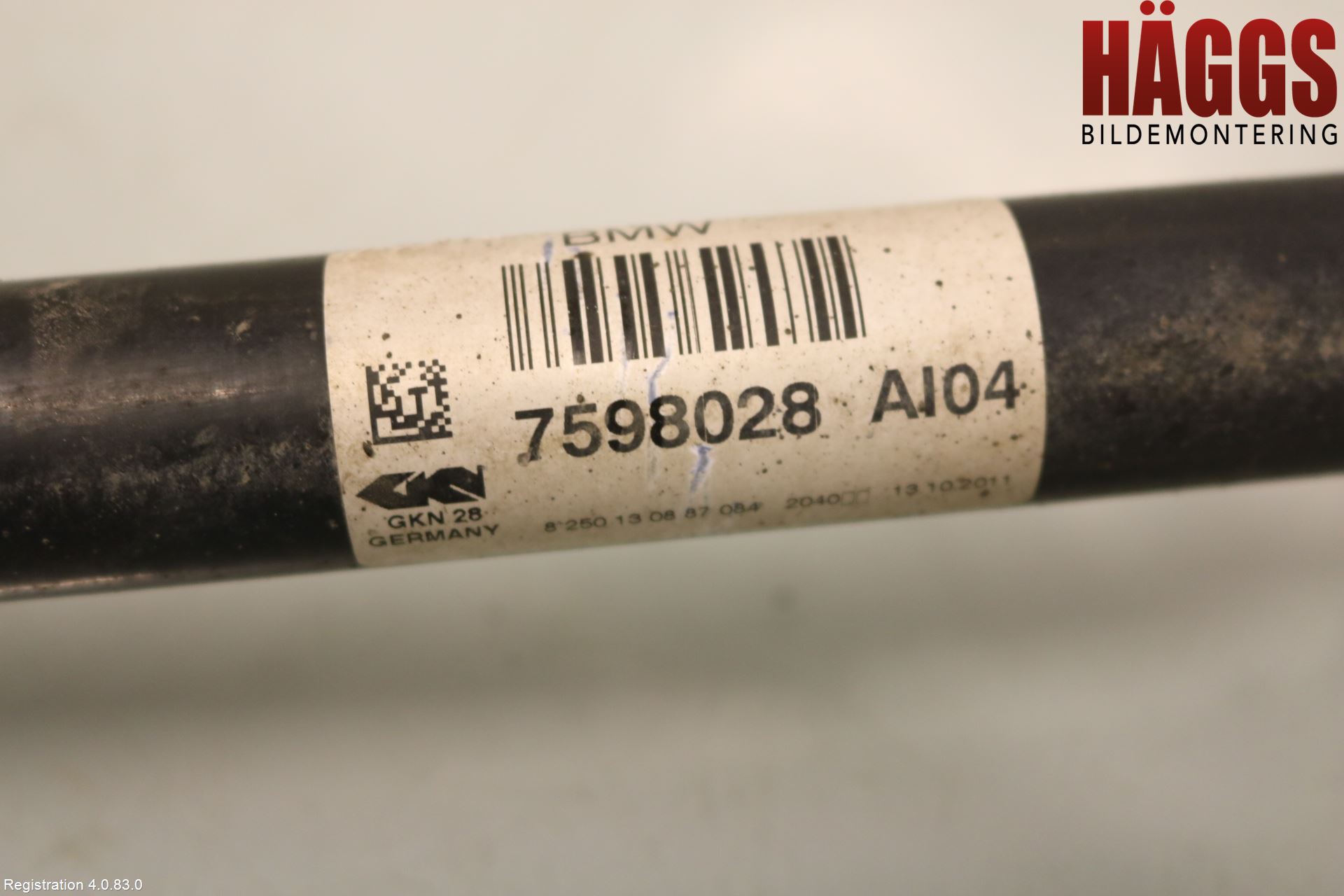 BMW X3 F25 10-17 Drivaxel Fram Höger