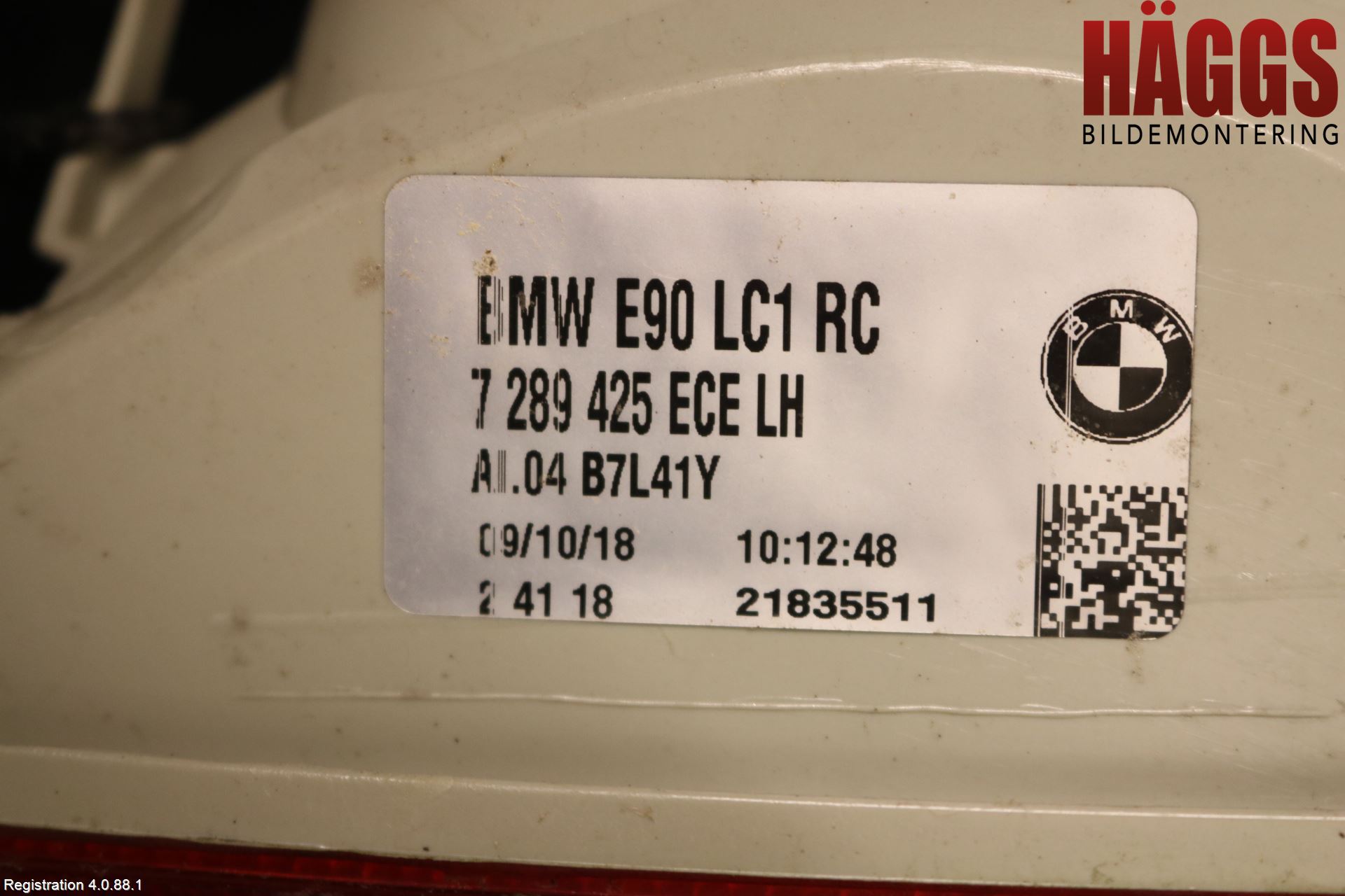 BMW 3 E90/91 SED/TOU 05-12 Bakljus Vänster