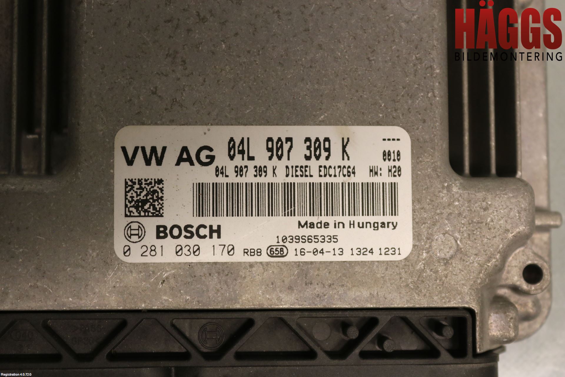 Volkswagen VW CADDY 16-20 Styrenhet Inspump Diesel