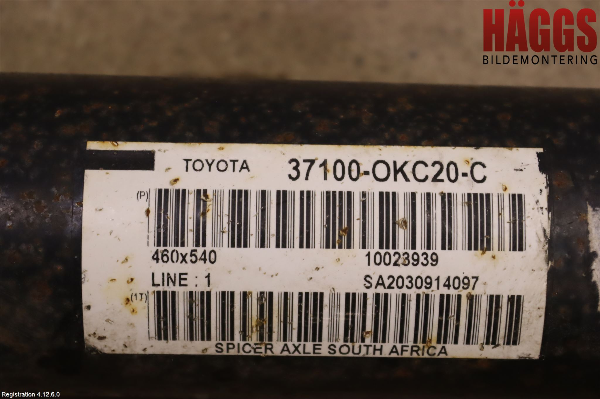 Toyota HILUX 16- Mellanaxel Komp