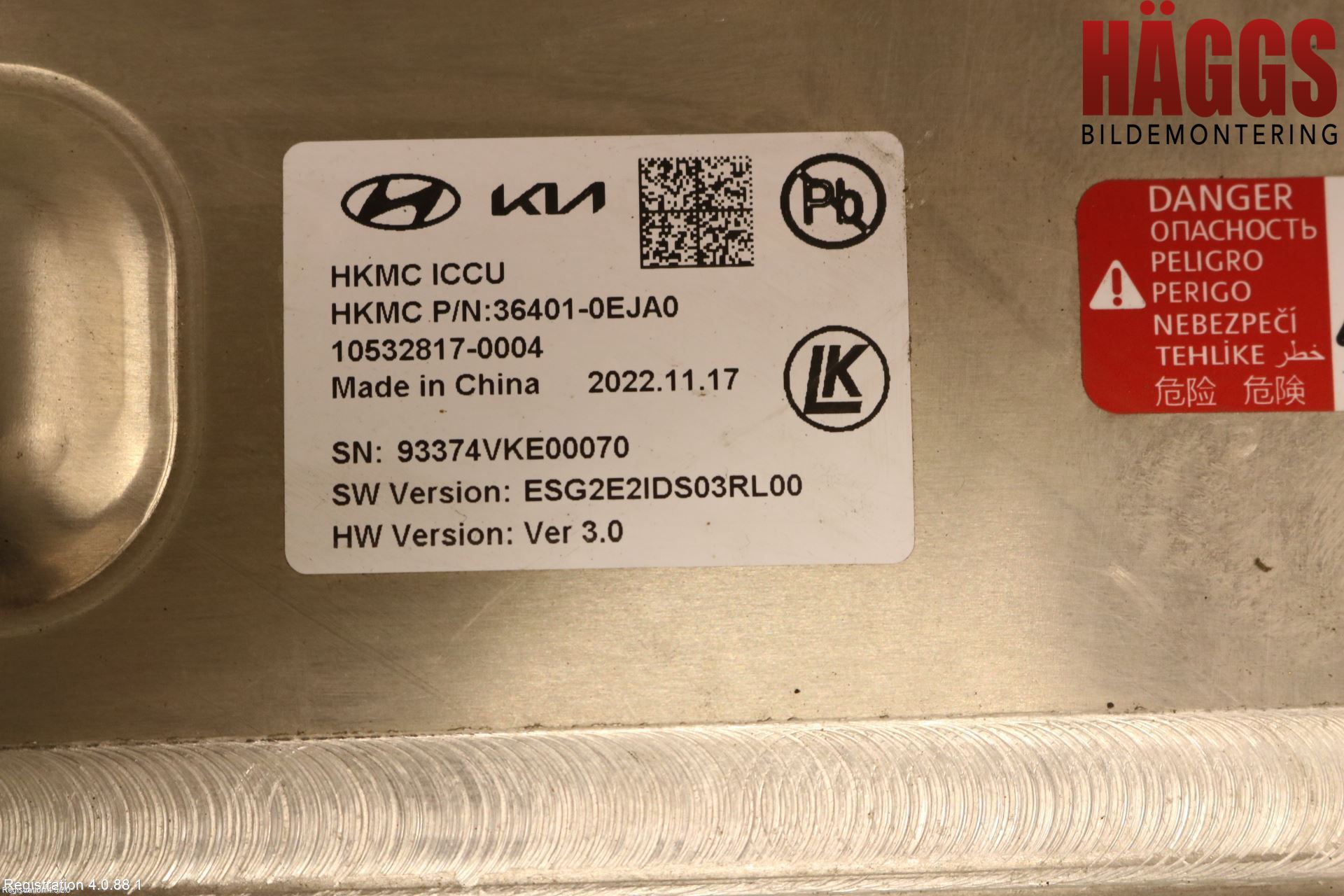 Kia NIRO (SG2) 23- Batteriladdare Högspänning