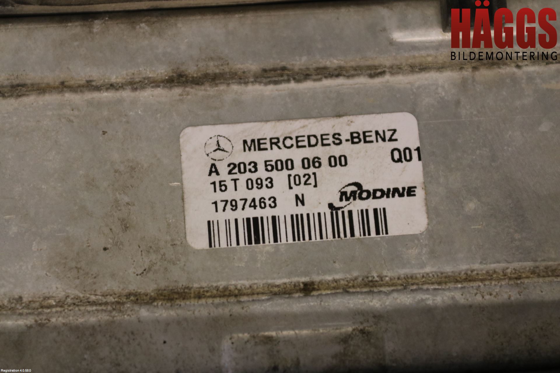 Mercedes-Benz MB C (203) 00-07 Laddluft-Intercooler Kyl