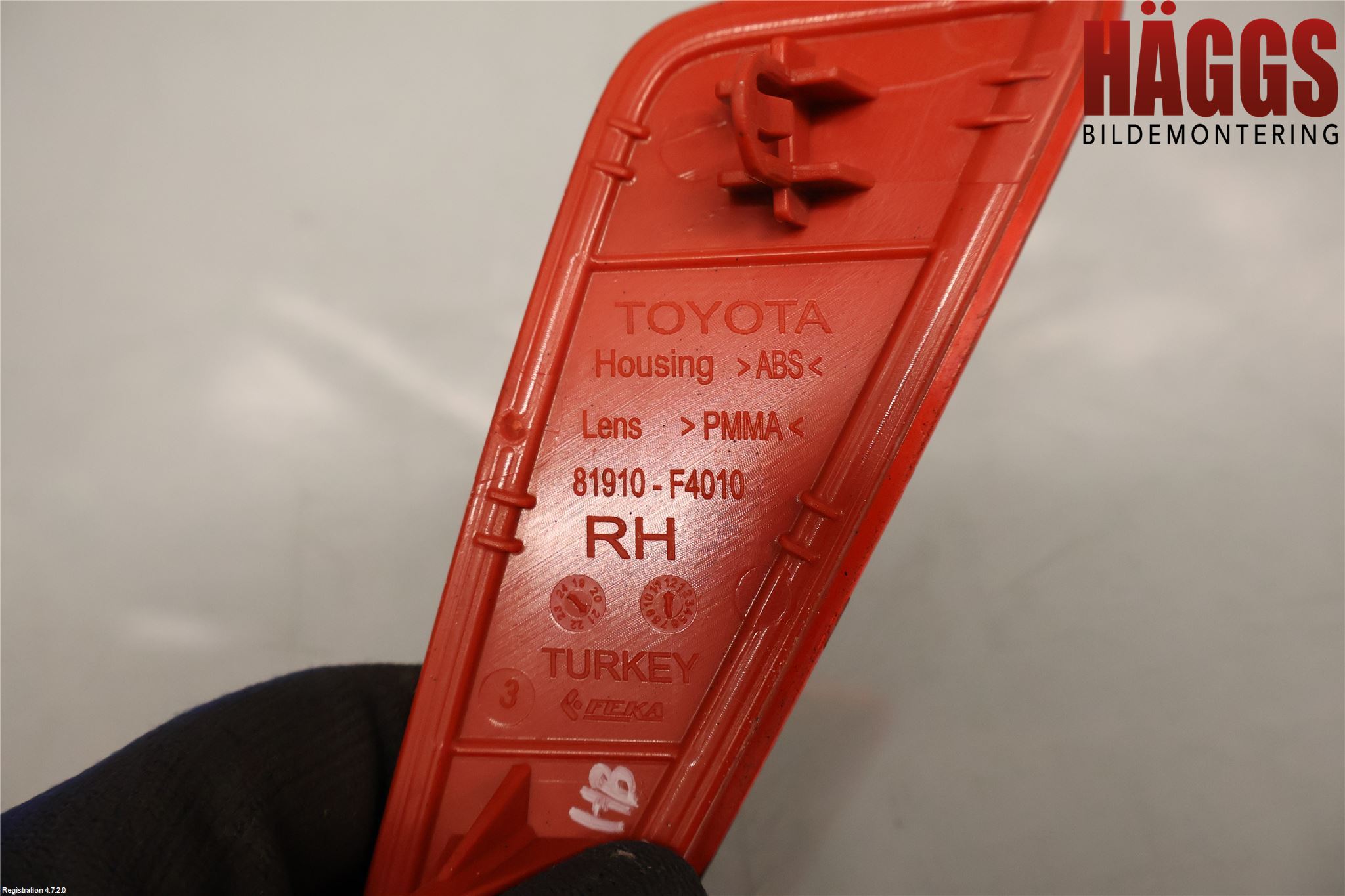 Toyota C-HR 16-23 Dimljus/Reflex Bak