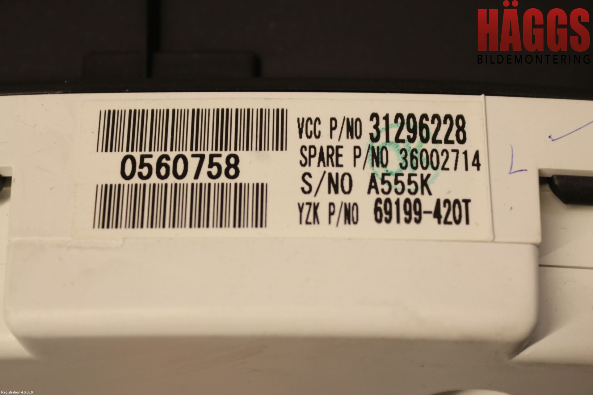 Volvo C30 10-13 Instrument Komb