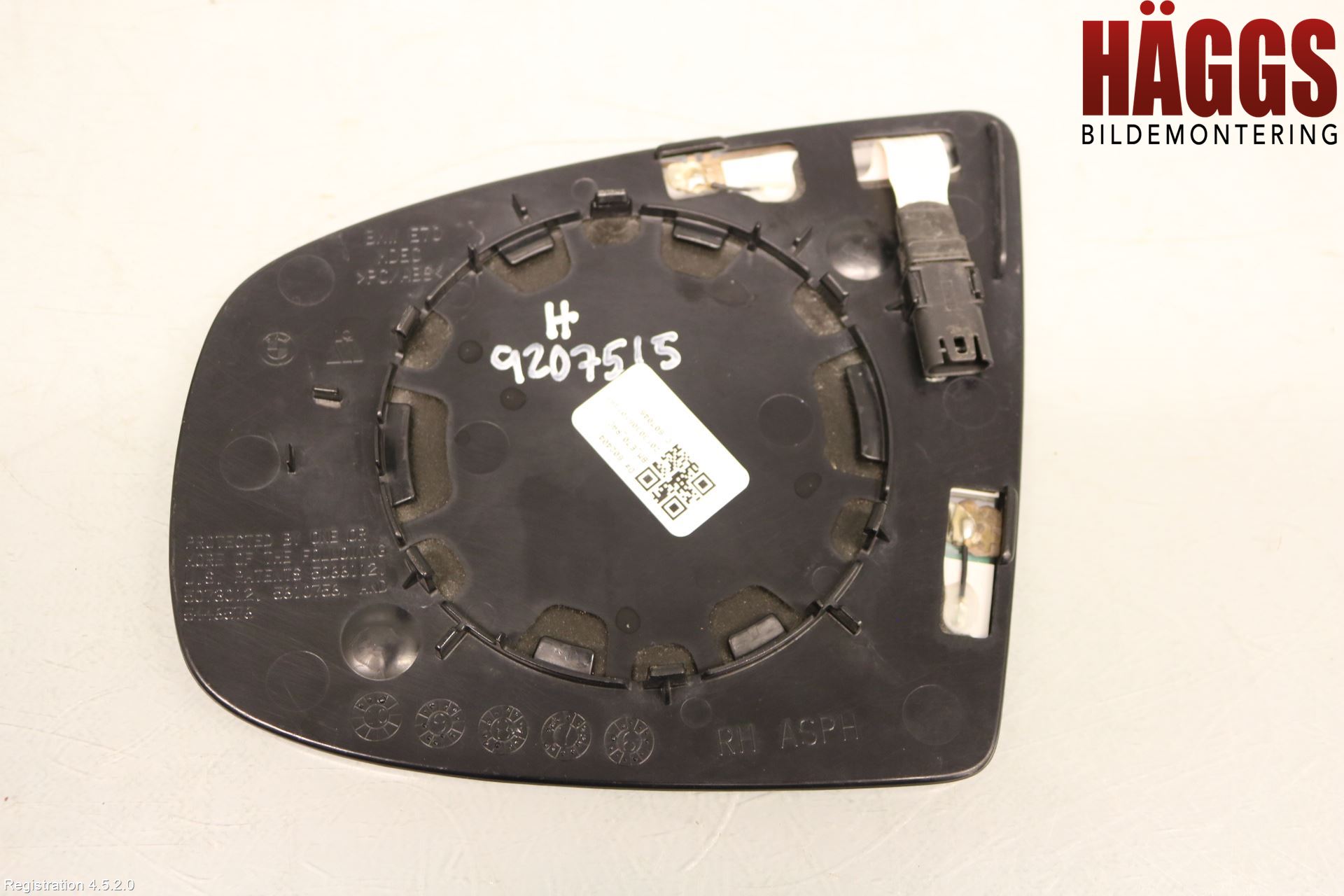 BMW X5 E70 07-13 Spegelglas Hö