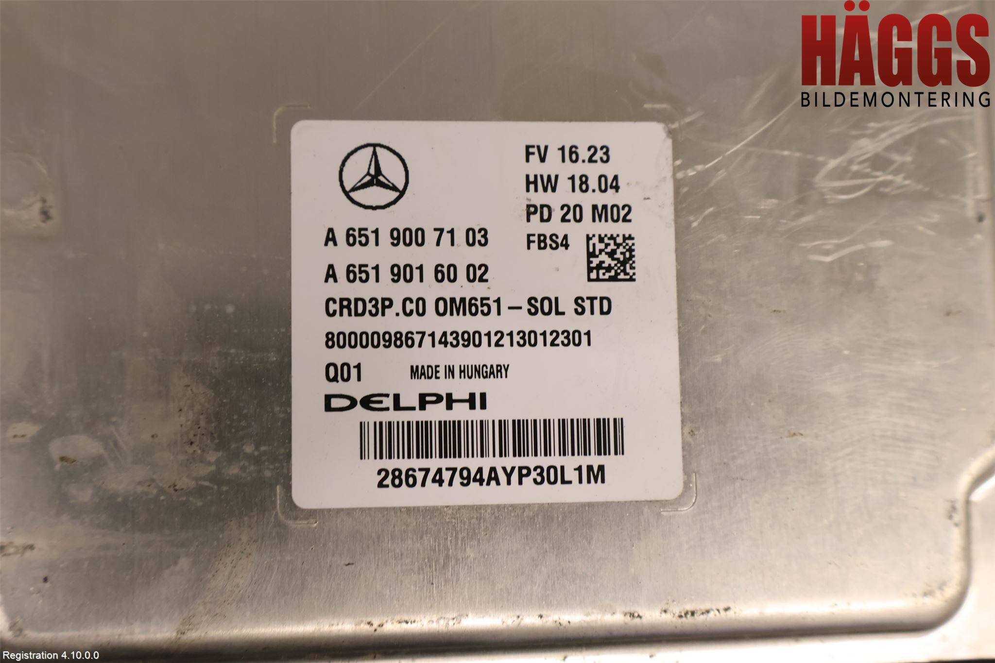 Mercedes-Benz MB SPRINTER (W907/W910) 19- Styrenhet Inspump Diesel