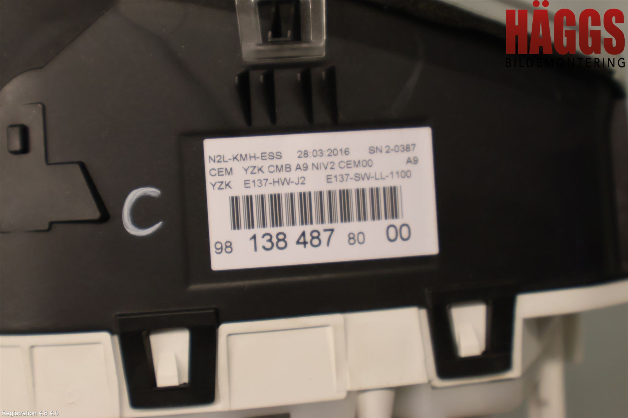 Peugeot PEUGOT 208 16-19 Instrument Komb