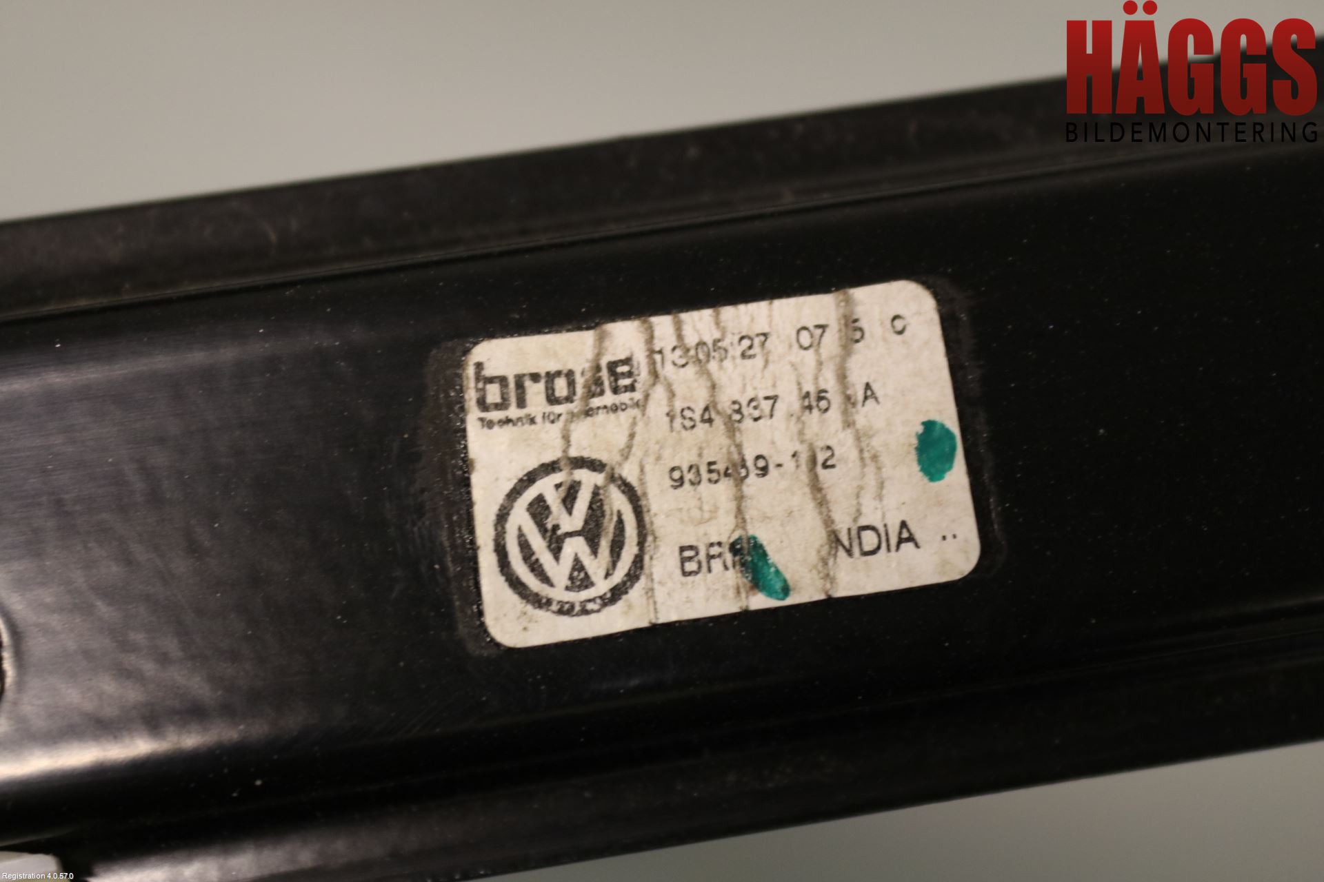 Volkswagen VW UP! / E-UP! Fönsterhissmekanism