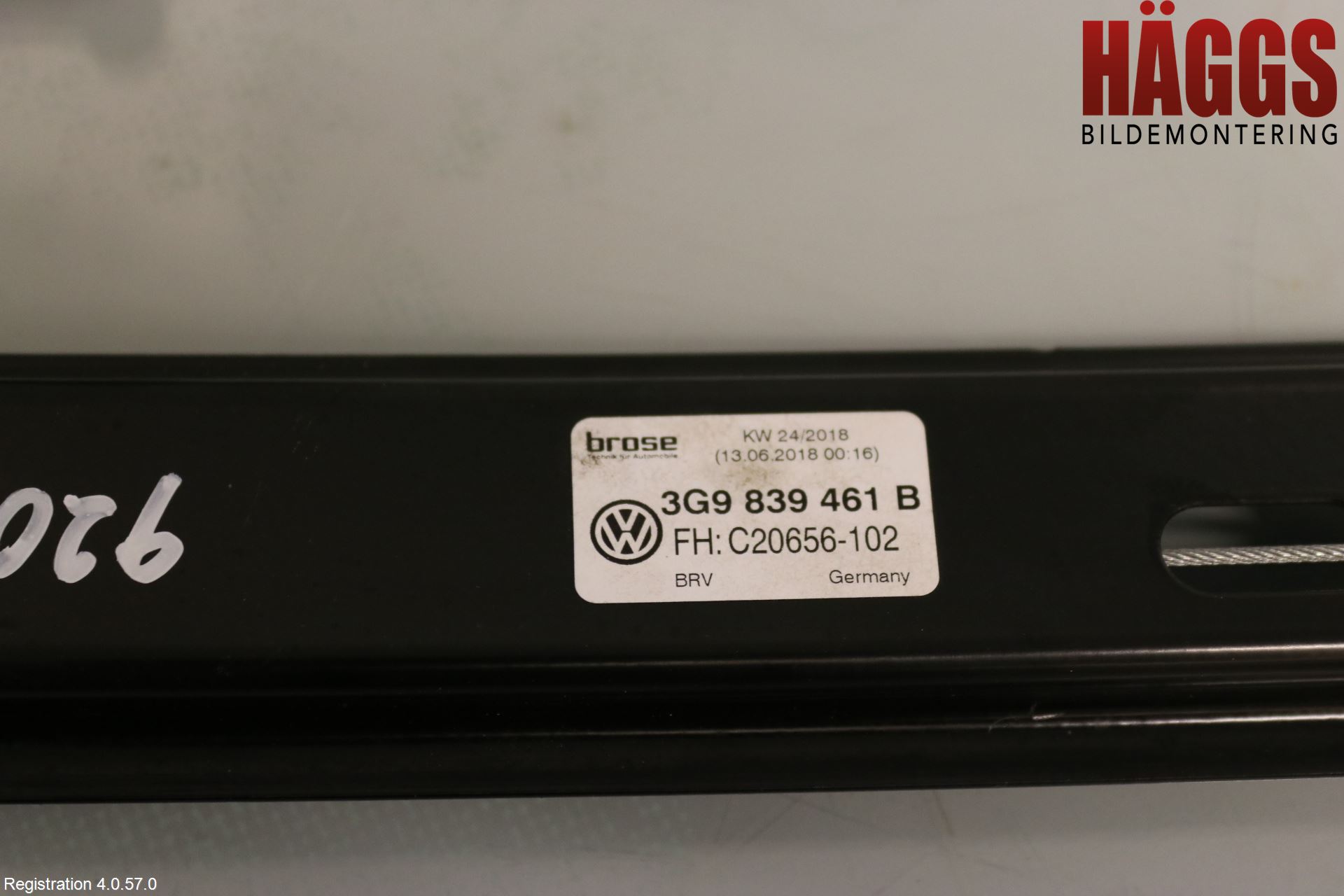 Volkswagen VW PASSAT 15-19 Fönsterhissmekanism