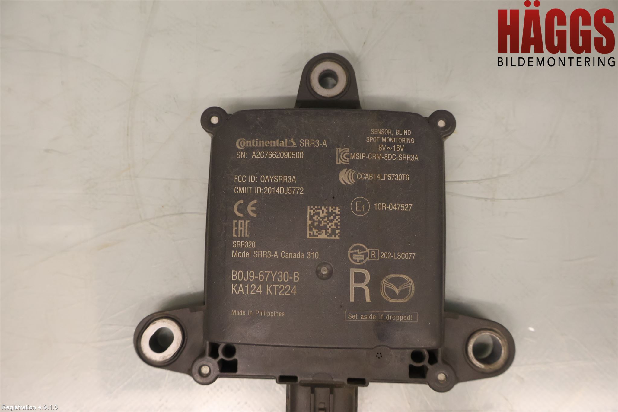 Mazda CX-30 20- Sensor Aktivt Kollisionsskydd