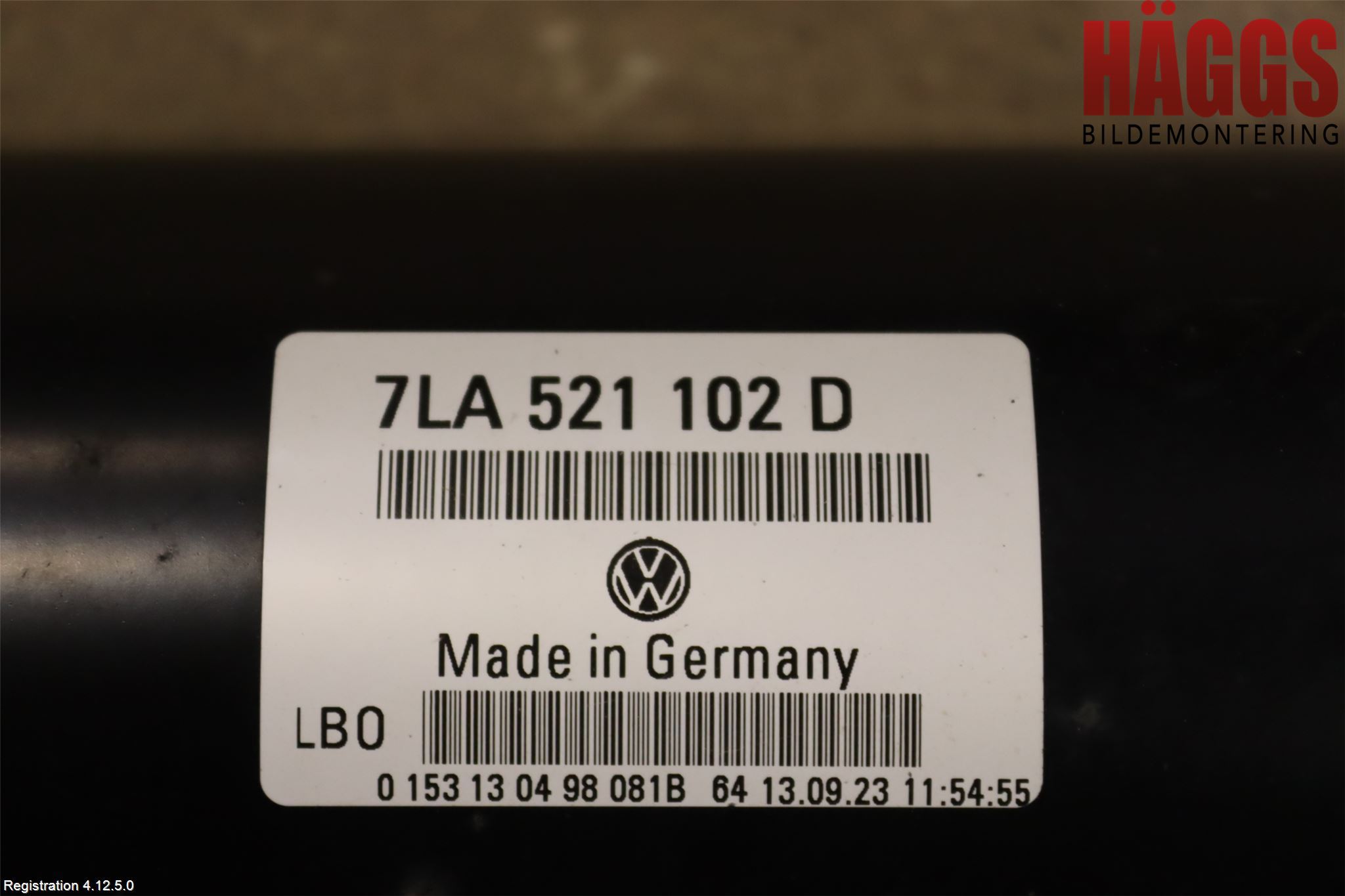Volkswagen VW TRANSP/CARAVELLE (T7) 22-24 Mellanaxel Bakre