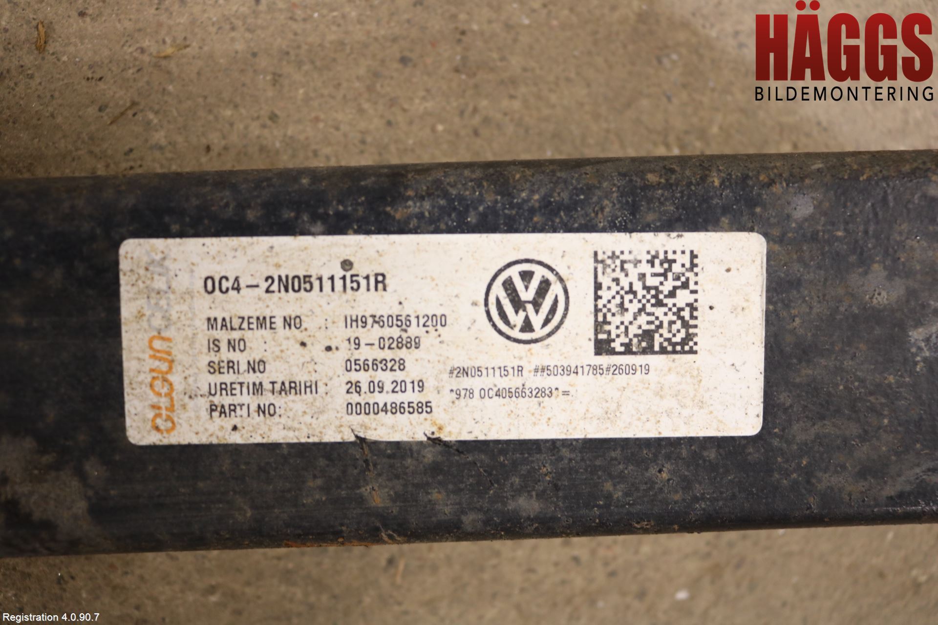 Volkswagen VW CRAFTER II / E-CRAFTER 17- Fjäder Bak Blad