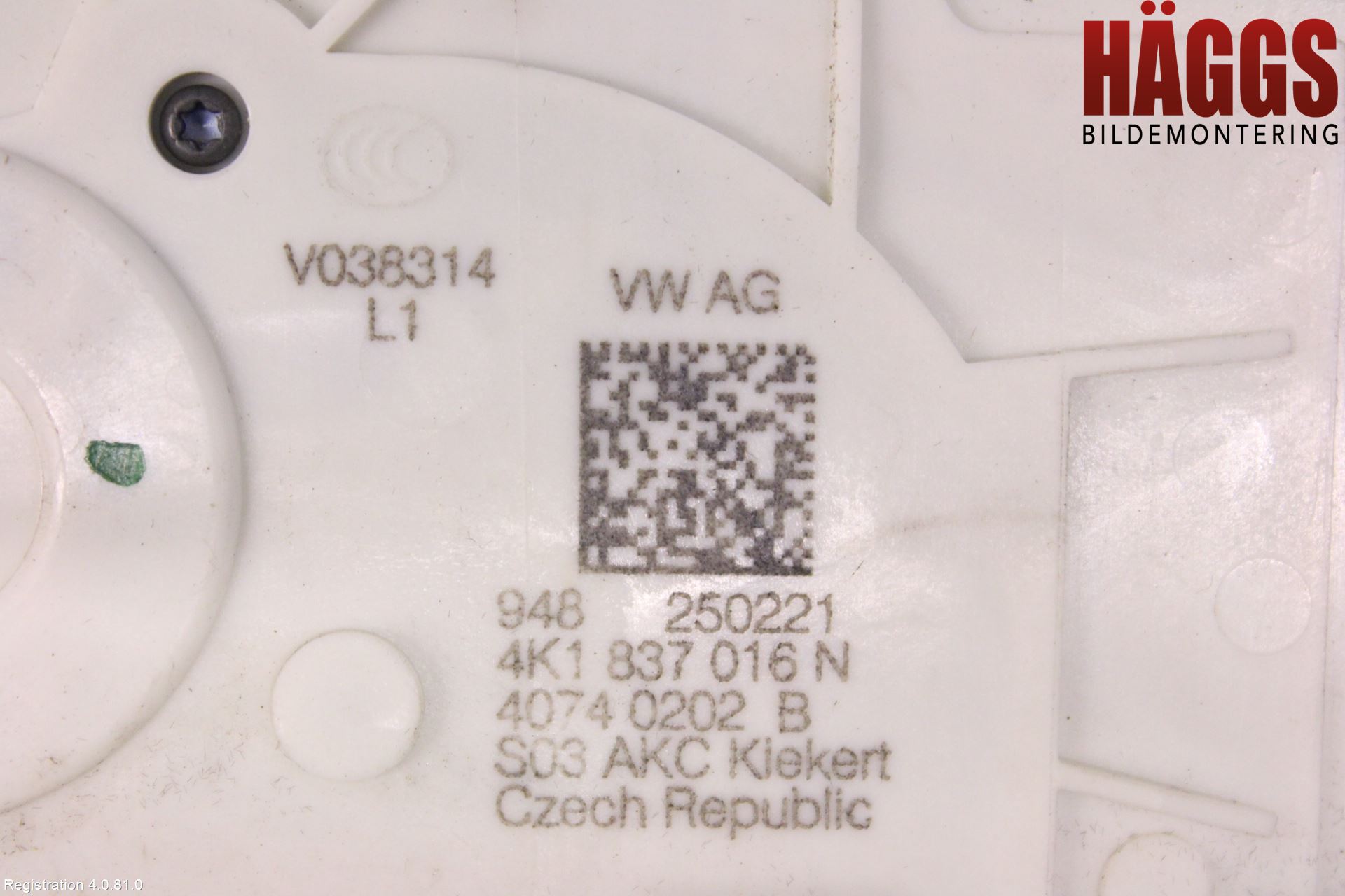 Volkswagen VW ID.4 21- Låskista-Dörrlås