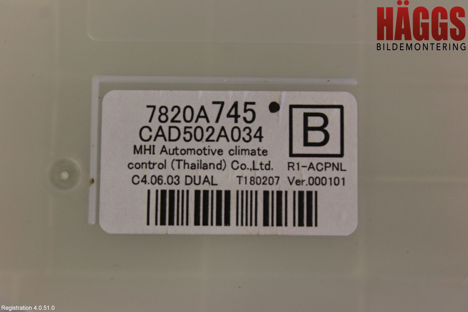 Mitsubishi L200 16-23 Ac Styrenhet Ac Manöveren