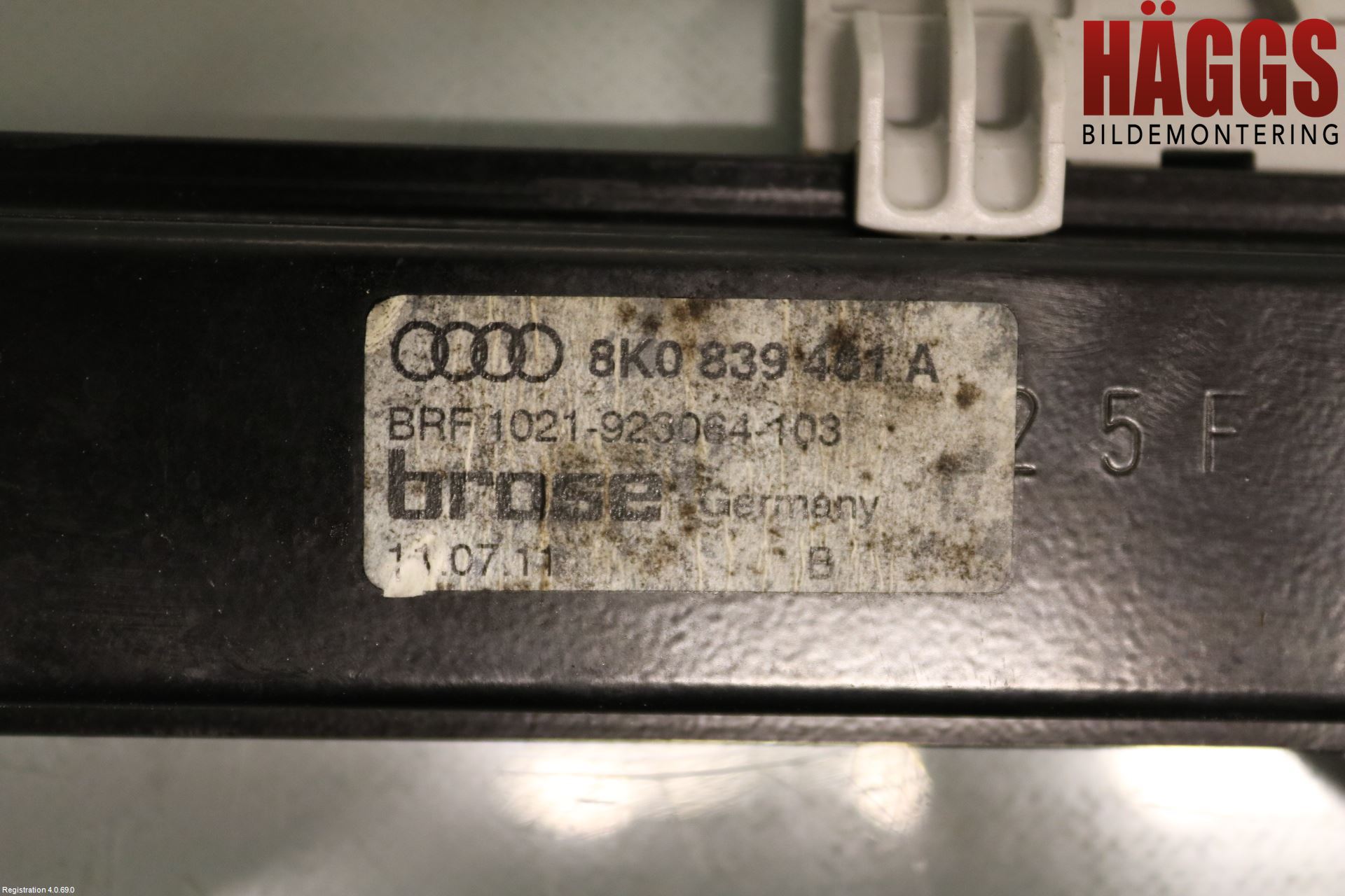 Audi A4/S4 08-11 Fönsterhissmekanism