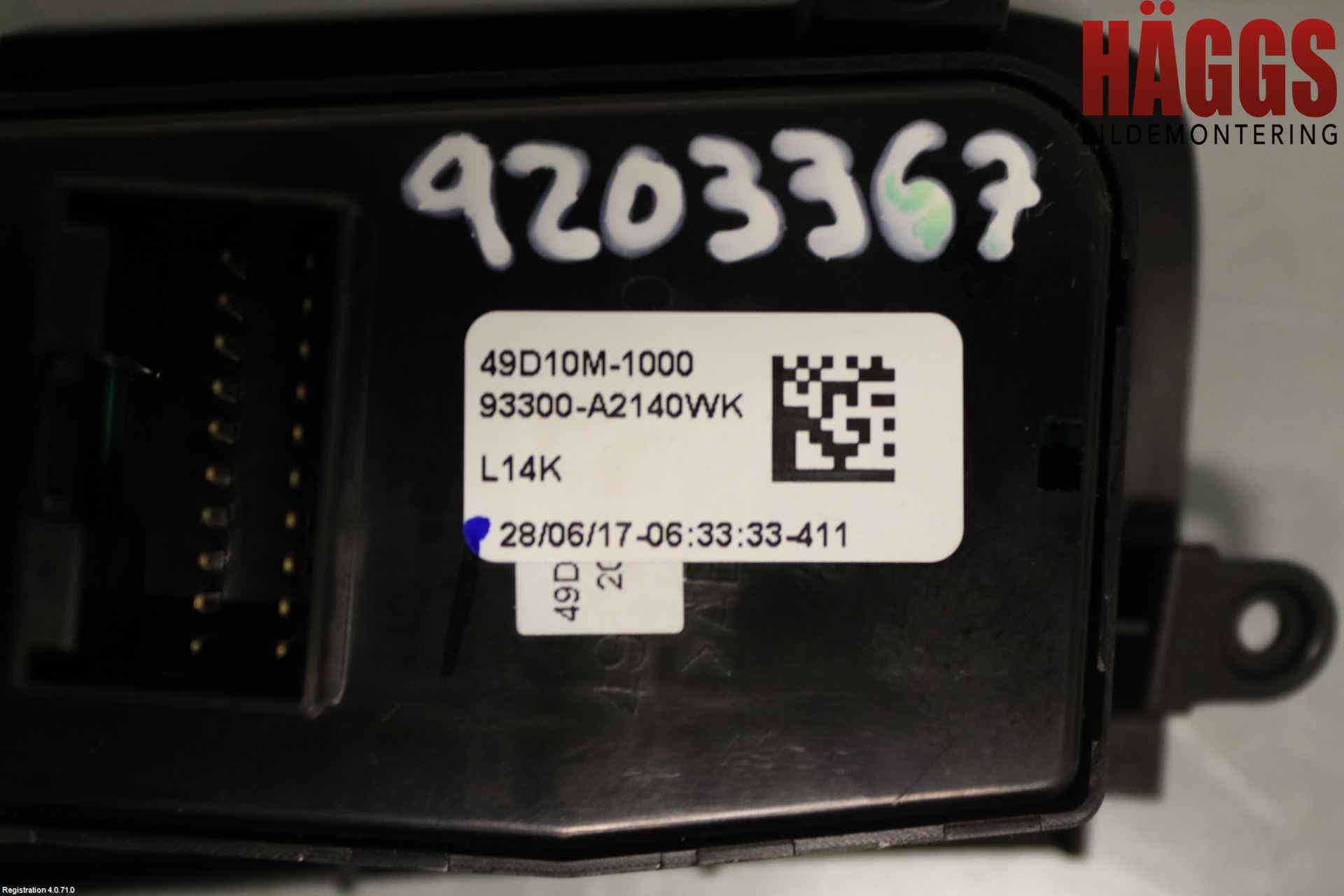 Kia CEED 12-18 Strömställare Dimmer