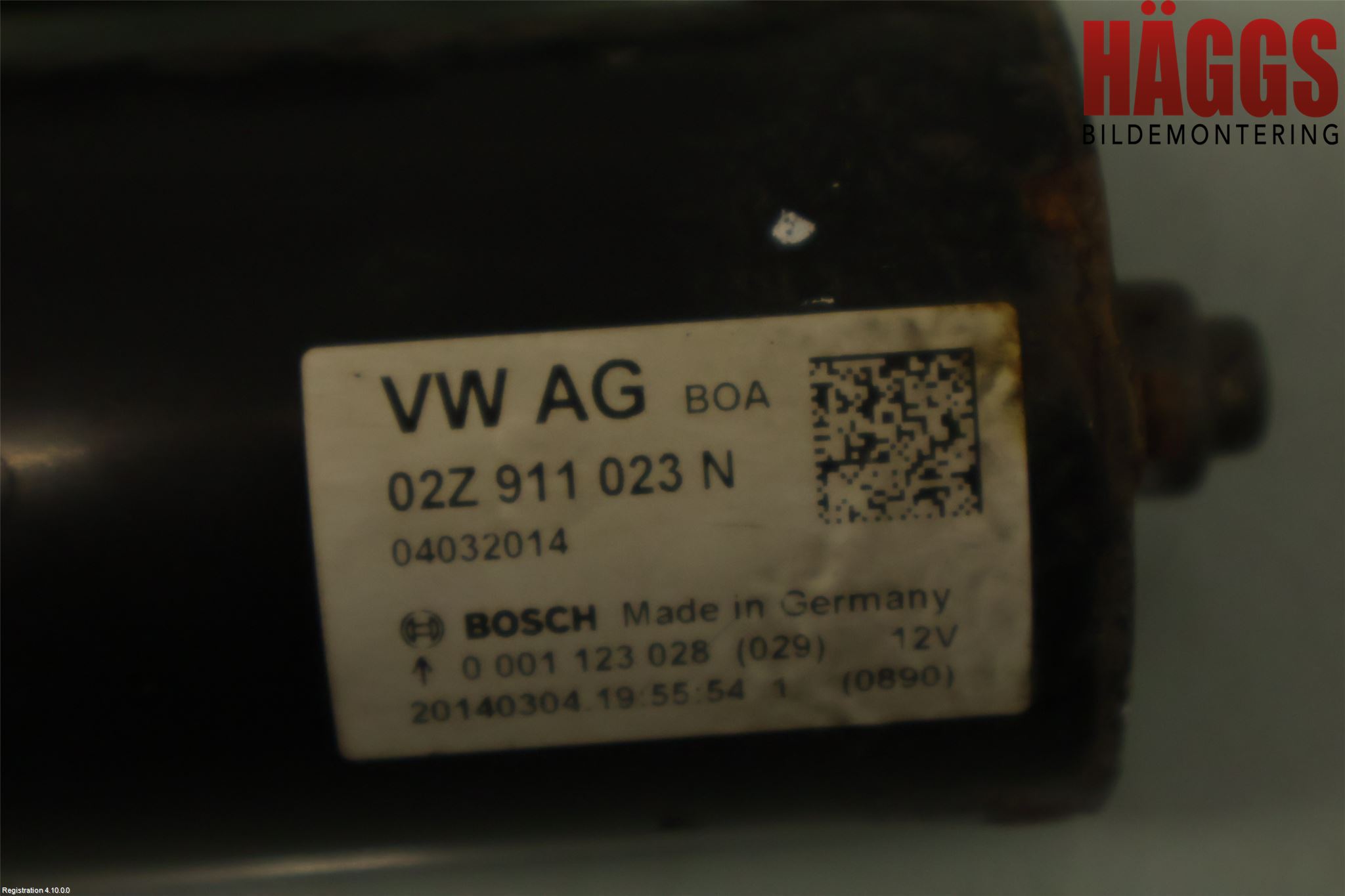 Volkswagen VW POLO 10-17 Startmotor Diesel
