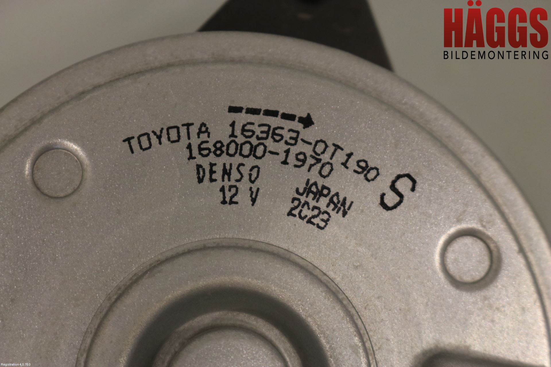 Toyota COROLLA 19- Kylfläkt El