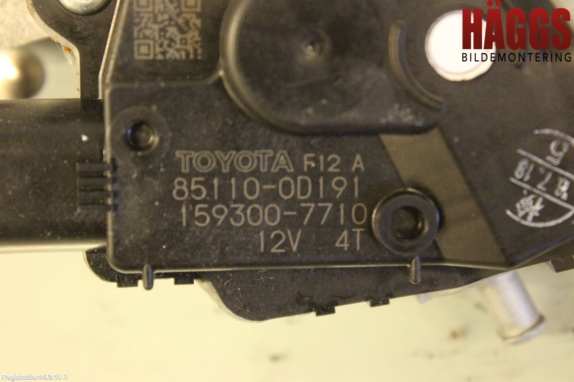 Toyota YARIS XP130 15-20 Torkarmotor Vindruta