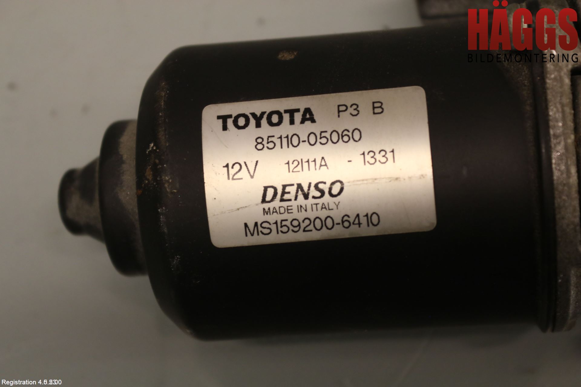 Toyota AVENSIS 07-08 Torkarmotor Vindruta