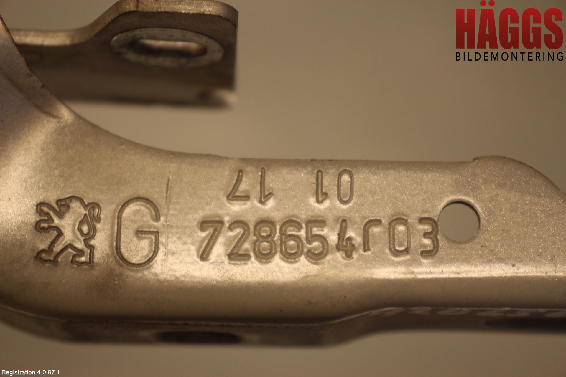 Peugeot PEUGOT 208 16-19 Huvgångjärn