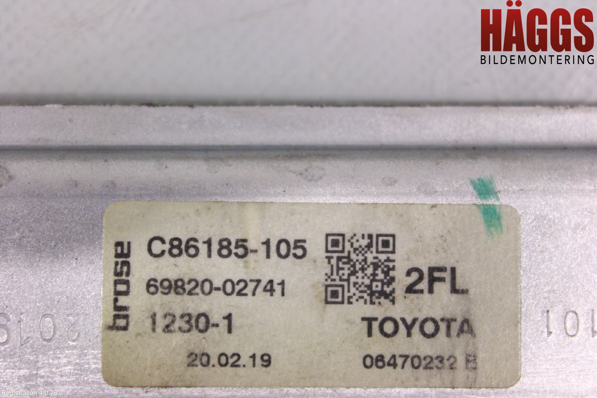 Toyota COROLLA 19- Fönsterhiss El Kompl