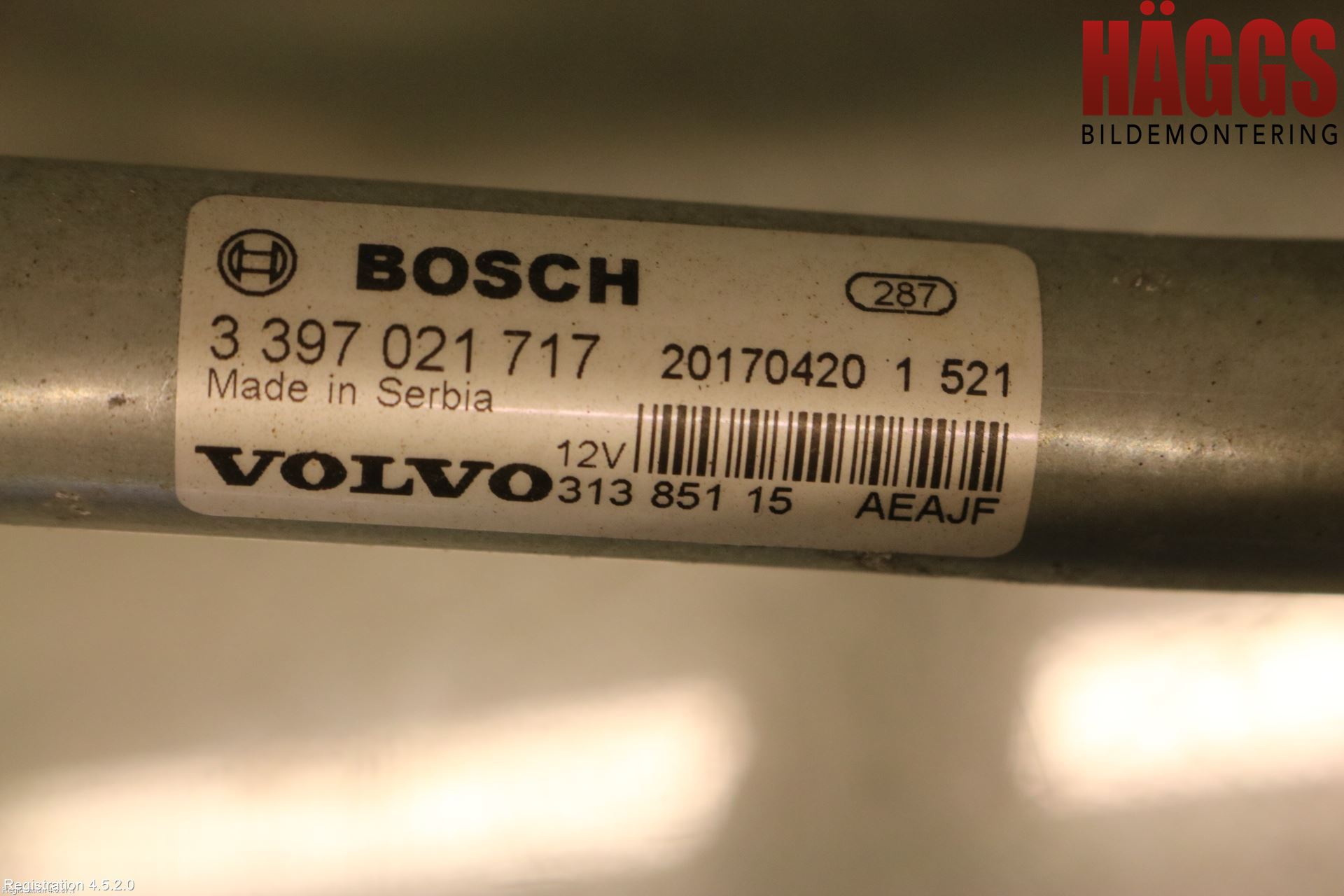 Volvo V90 17->> Torkarmotor Vindruta